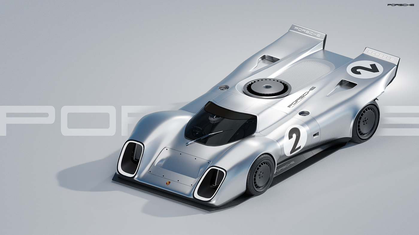 3d，photoshop，Porsche，Concept Car，