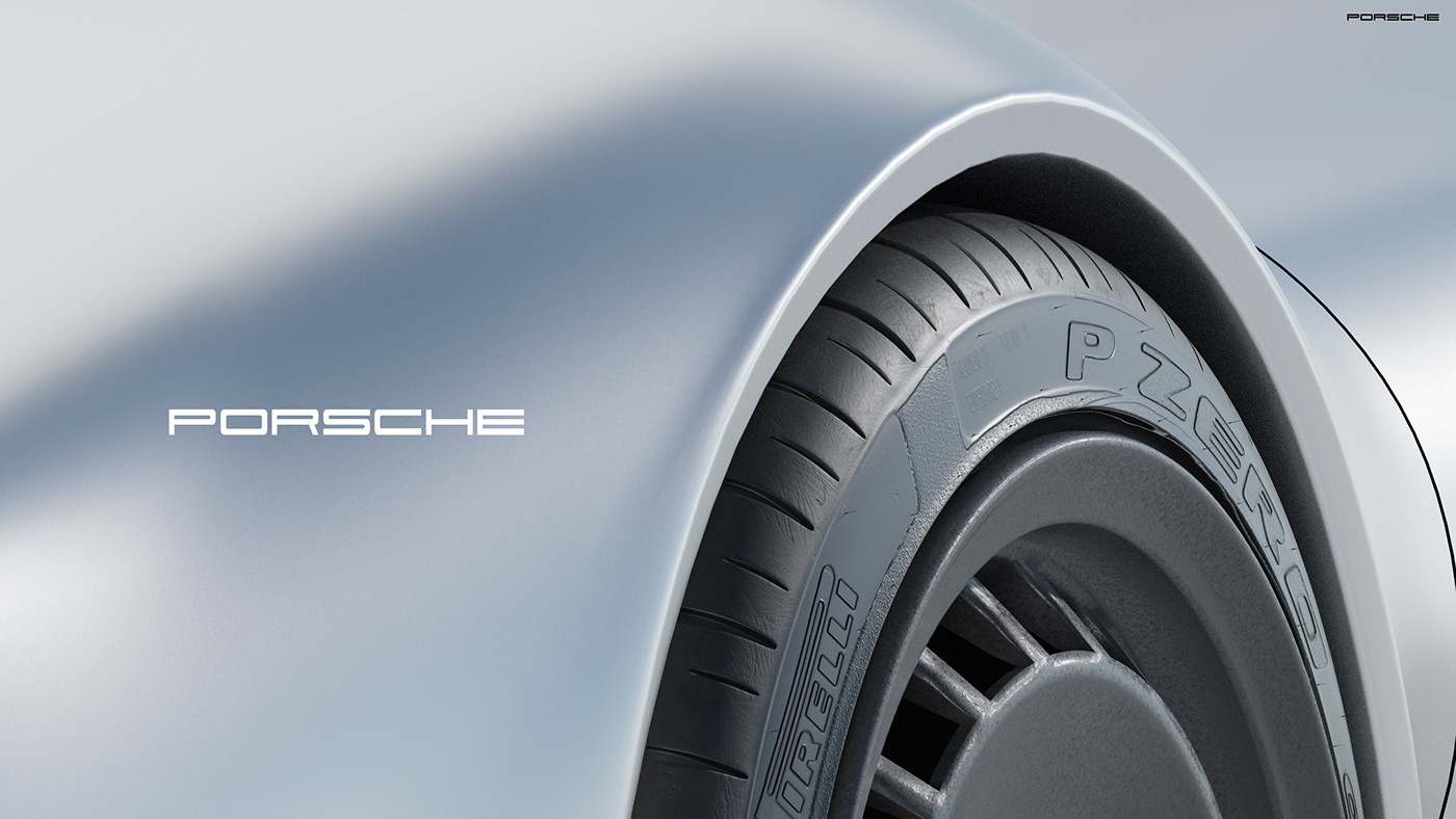 3d，photoshop，Porsche，Concept Car，