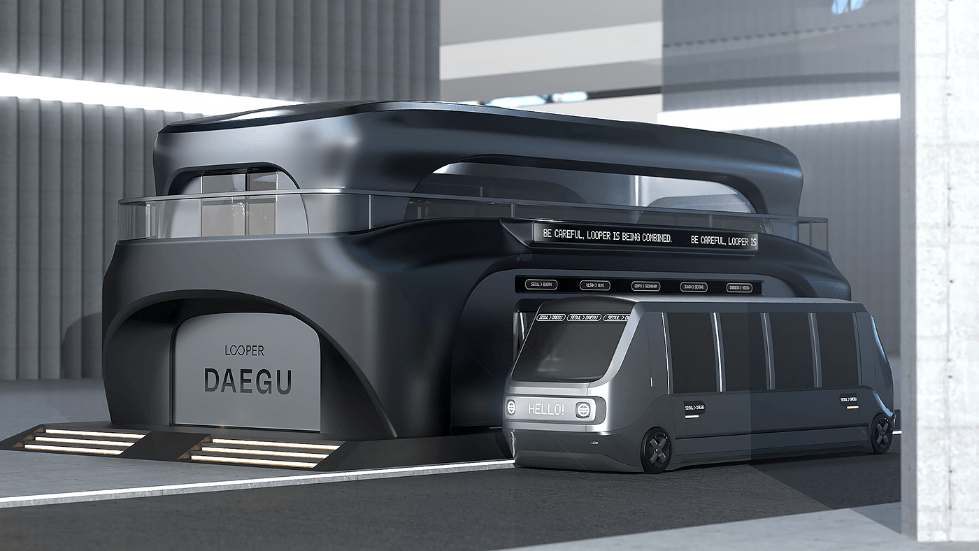 Public transportation，Intelligent transfer vehicle，Futurism，