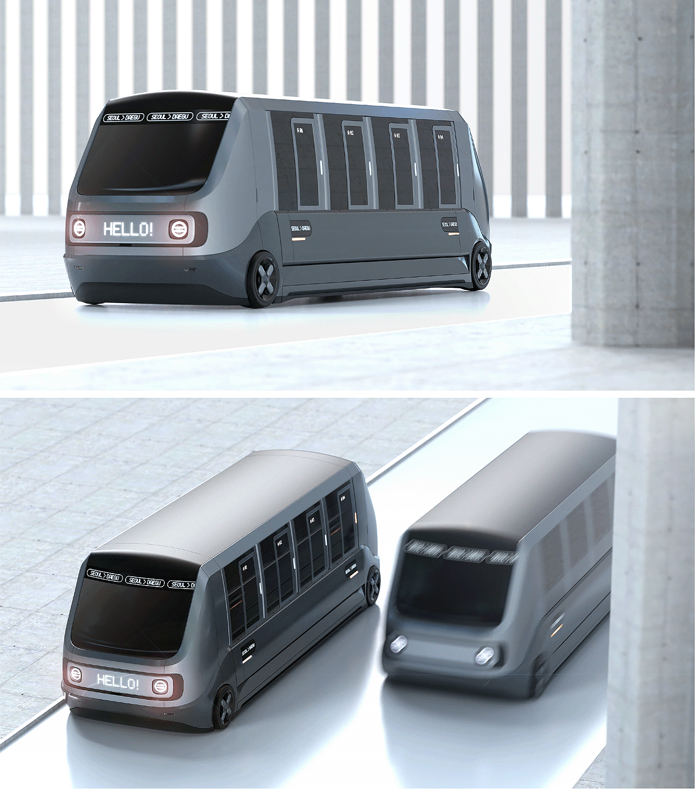 Public transportation，Intelligent transfer vehicle，Futurism，