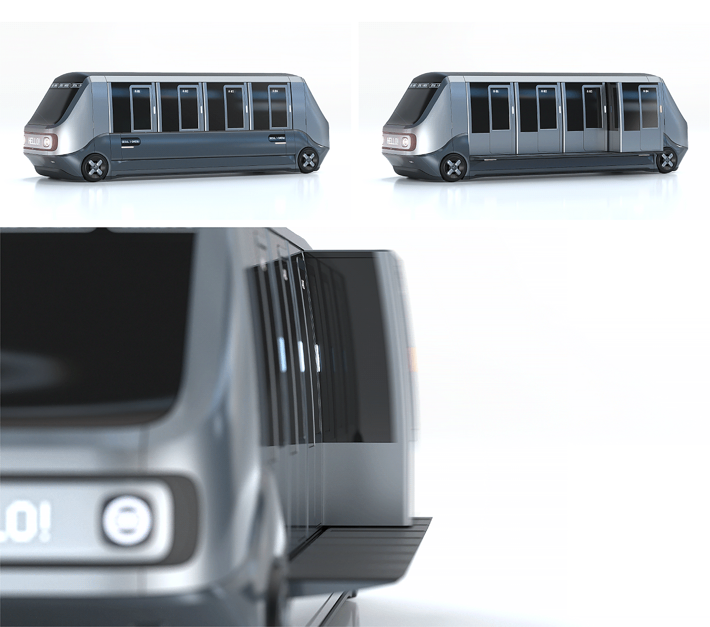 Public transportation，Intelligent transfer vehicle，Futurism，