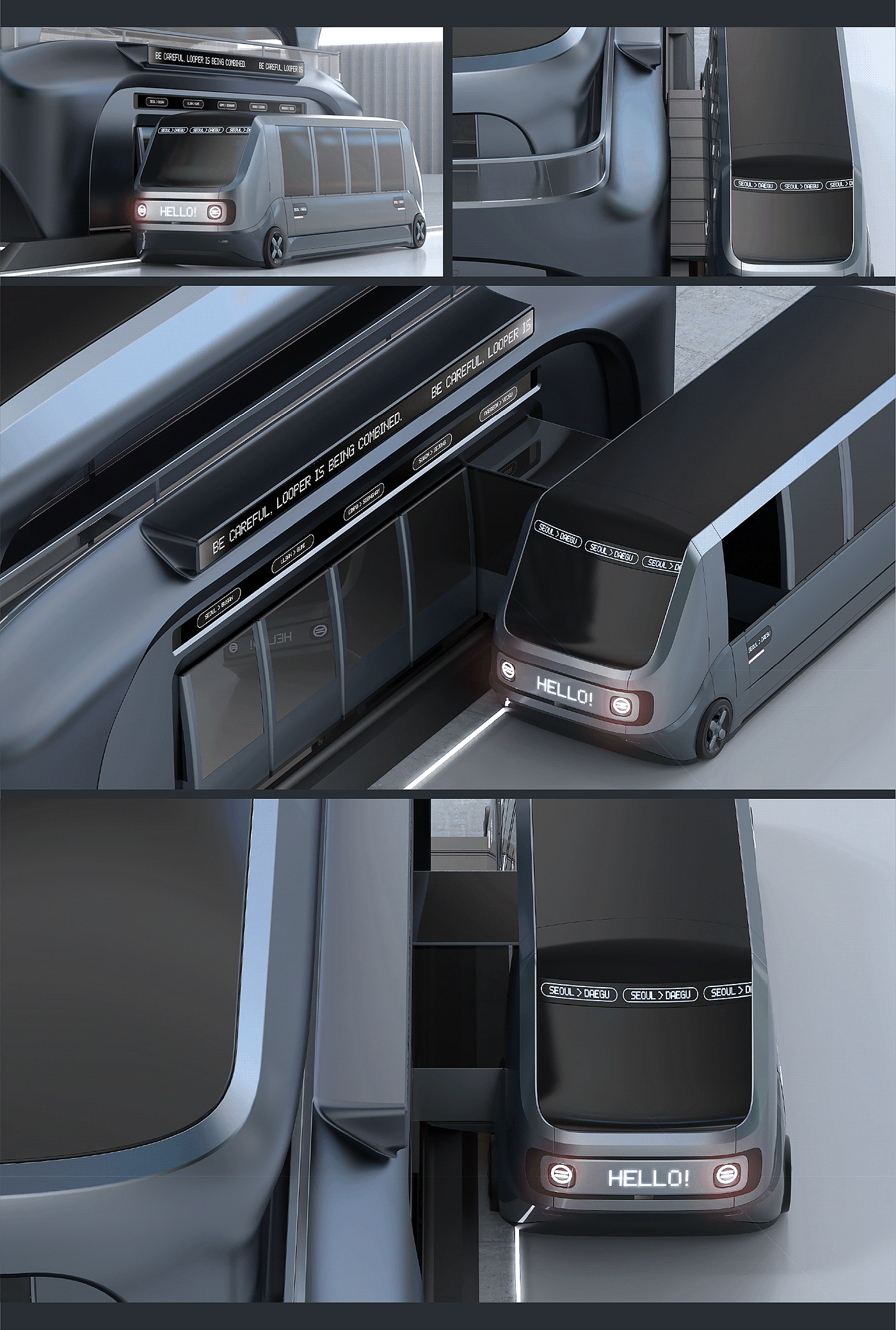 Public transportation，Intelligent transfer vehicle，Futurism，