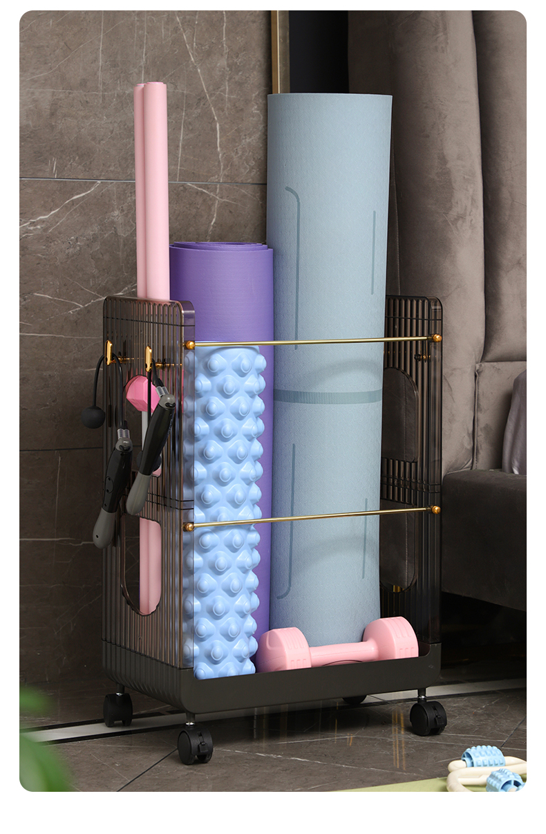 Yoga mat storage, storage car，