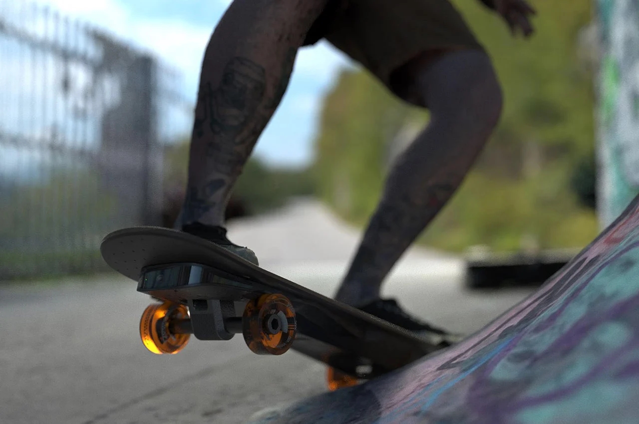 Electric skateboard，Carbon fiber material，3d，Matte，