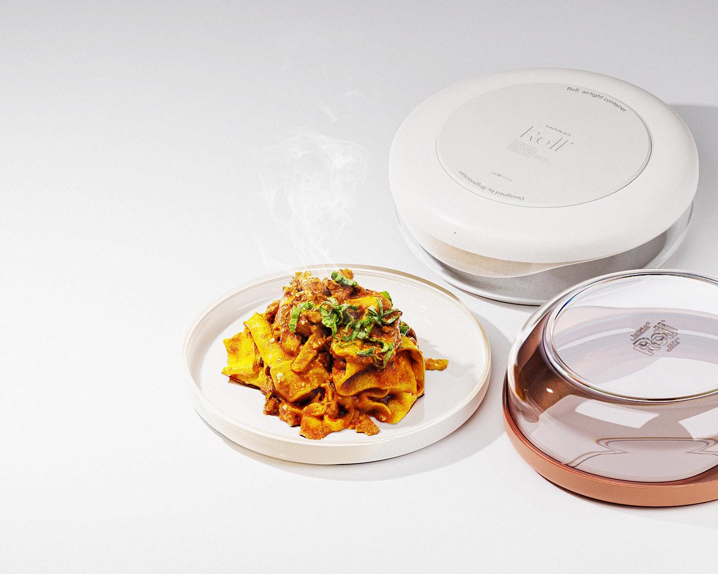 Heat preservation lunch box，product design，Total appearance，exquisite，