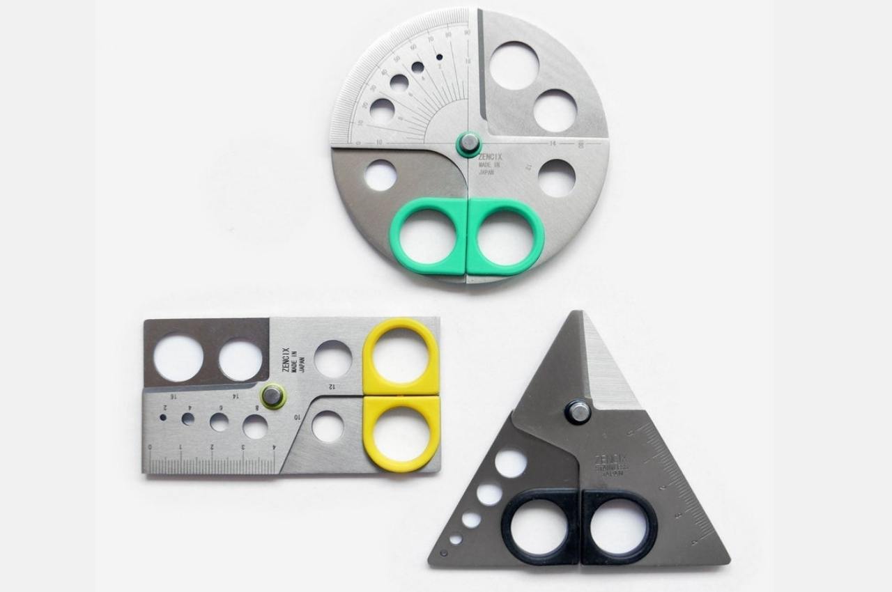 scissors，Template，novel，Trisqucle，ruler，multi-function，originality，