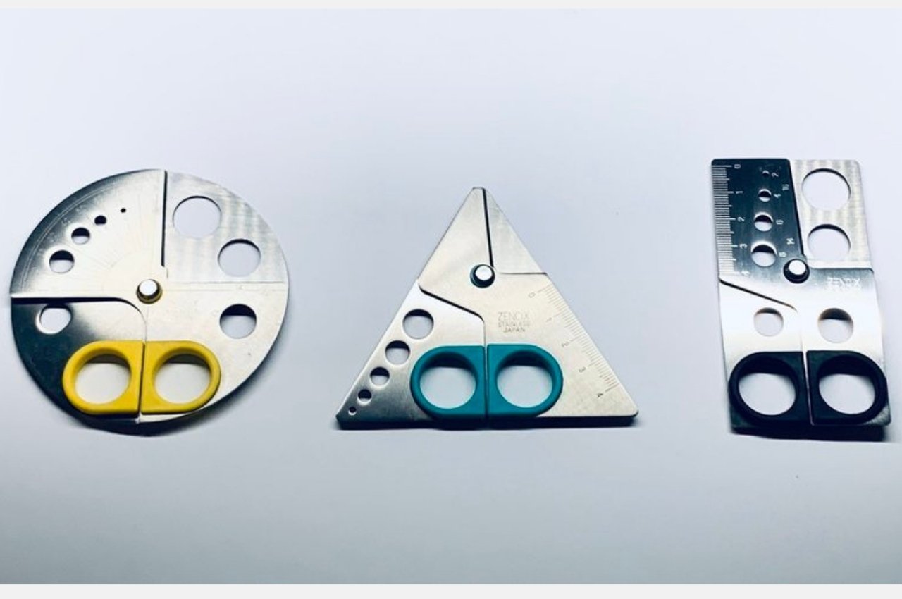 scissors，Template，novel，Trisqucle，ruler，multi-function，originality，