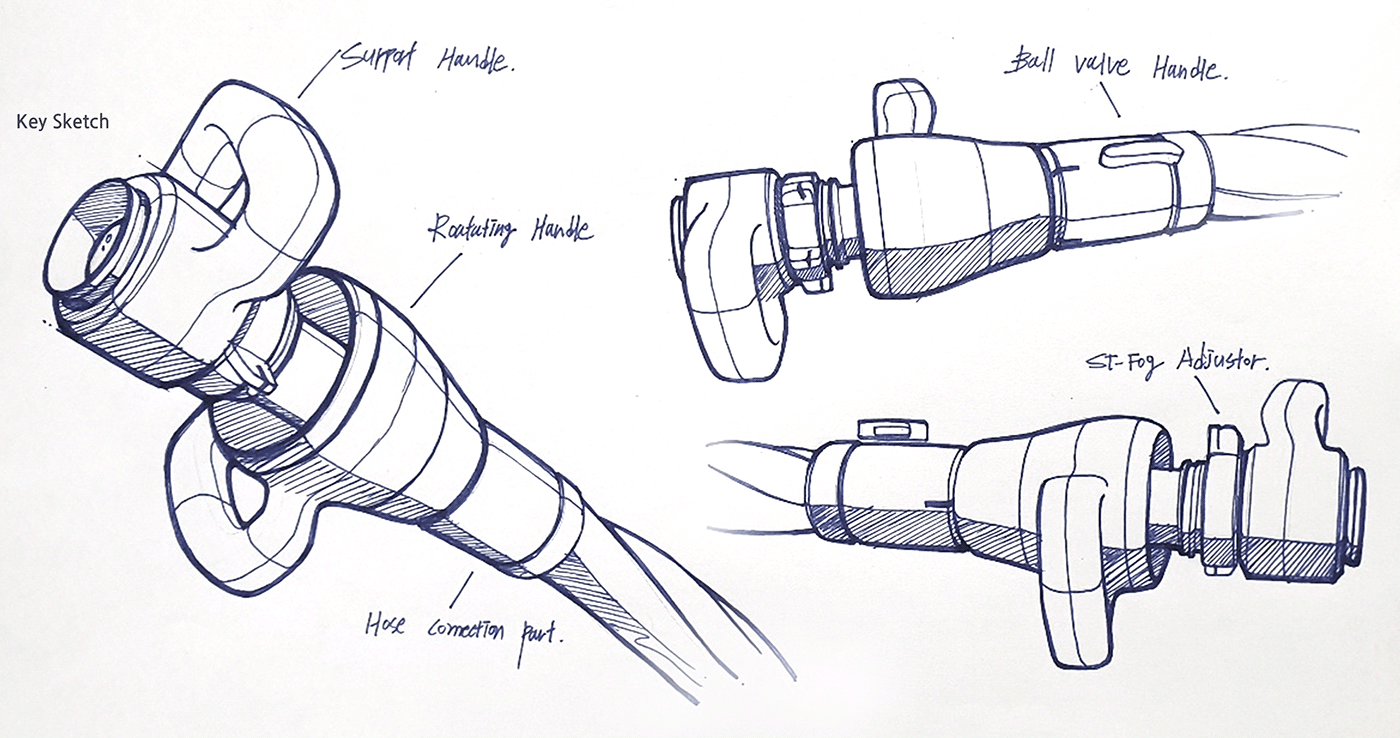 Fire hose，product design，Appearance design，industrial design，