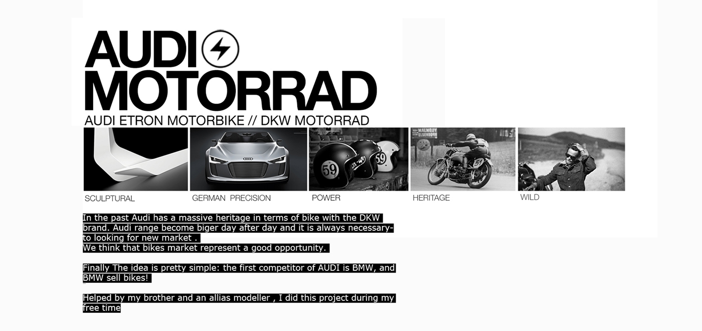 Reprint，traffic，Motorcycle，audi，conceptual design，