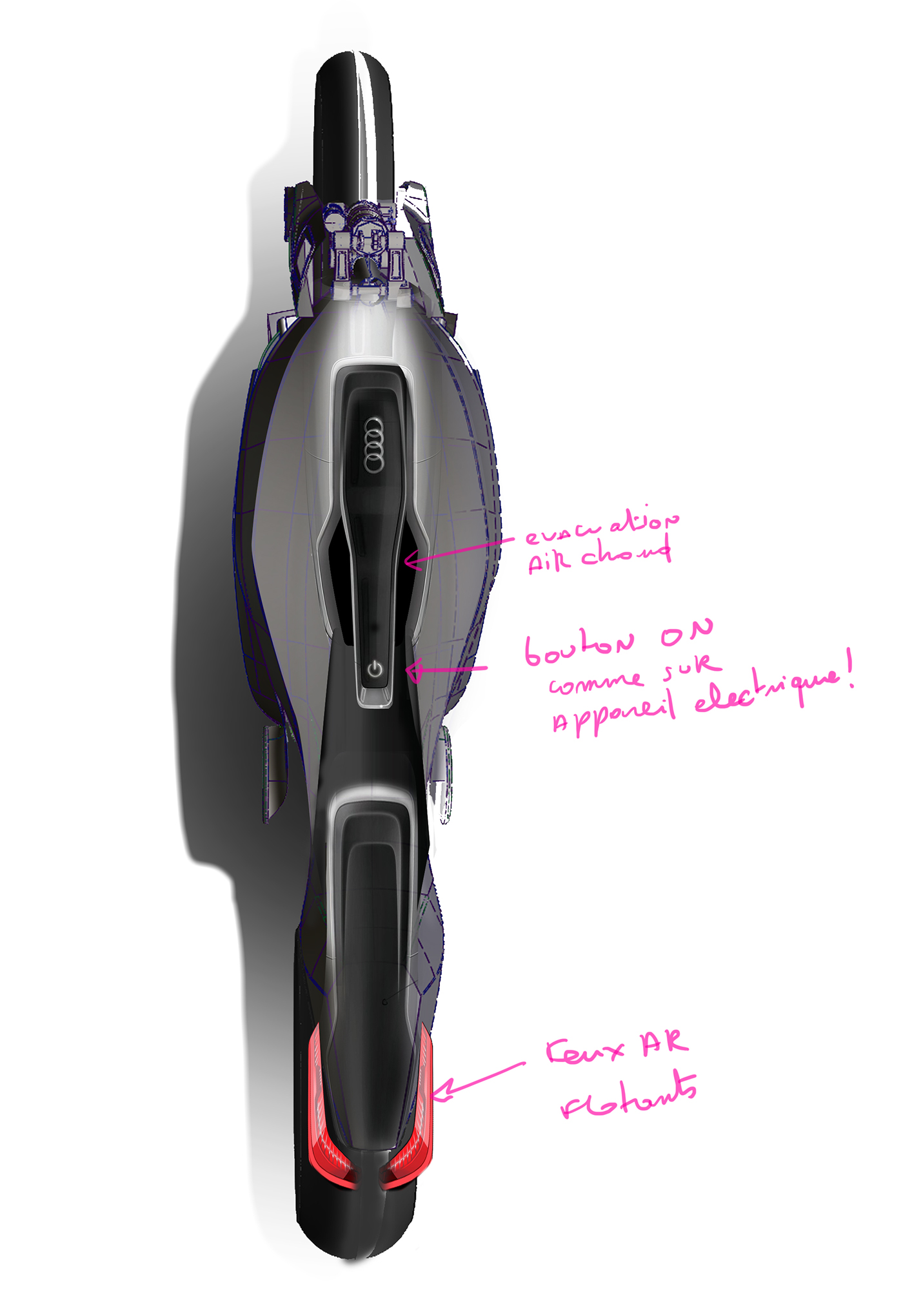 Reprint，traffic，Motorcycle，audi，conceptual design，