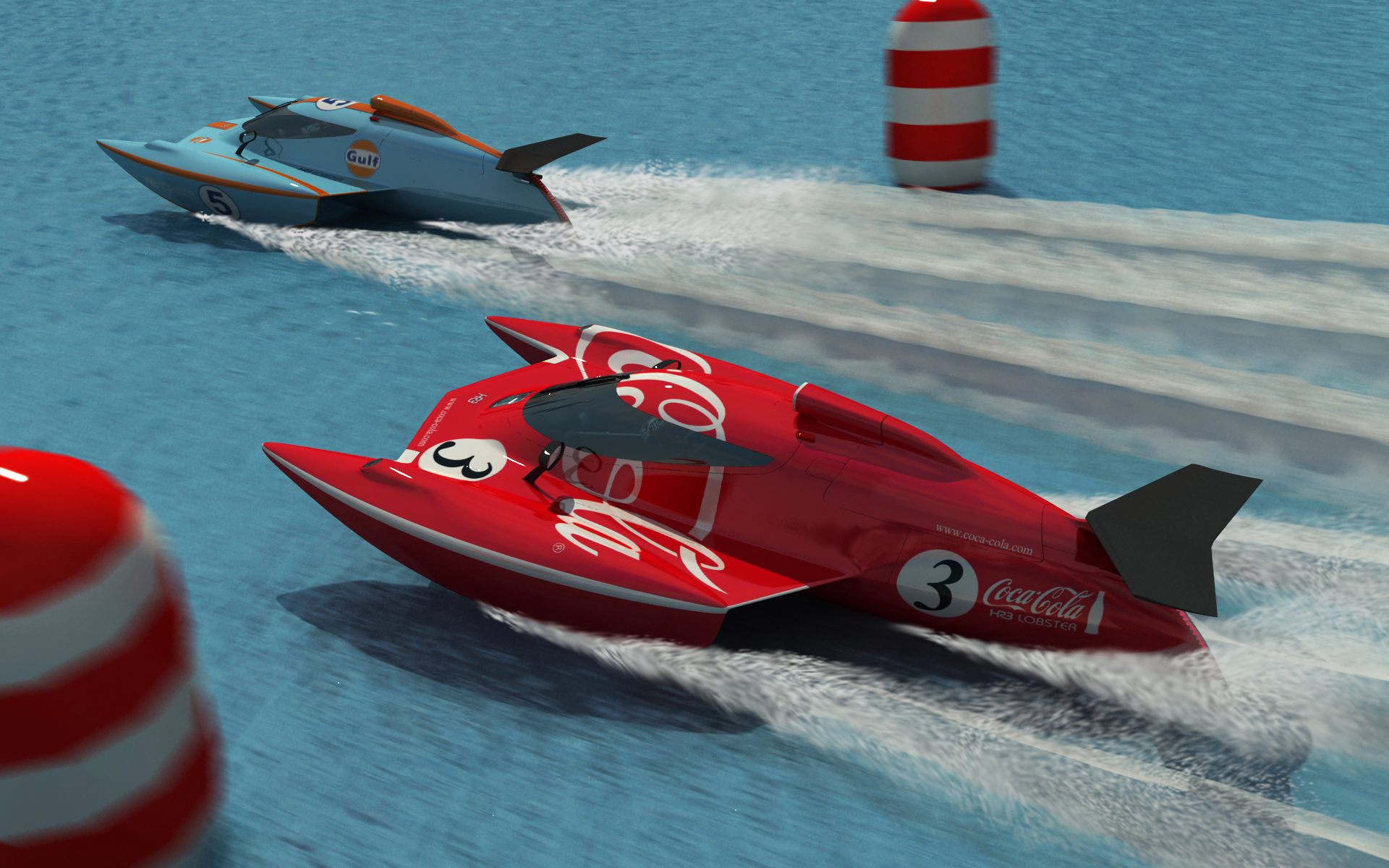 Speedboat，compete in speed，Aquatic Sports，Trimaran，