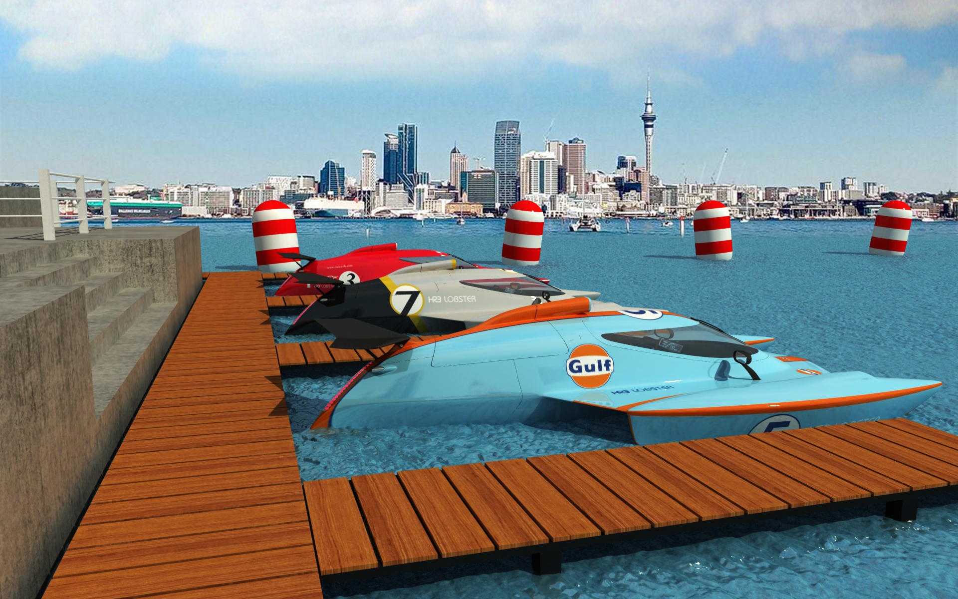 Speedboat，compete in speed，Aquatic Sports，Trimaran，