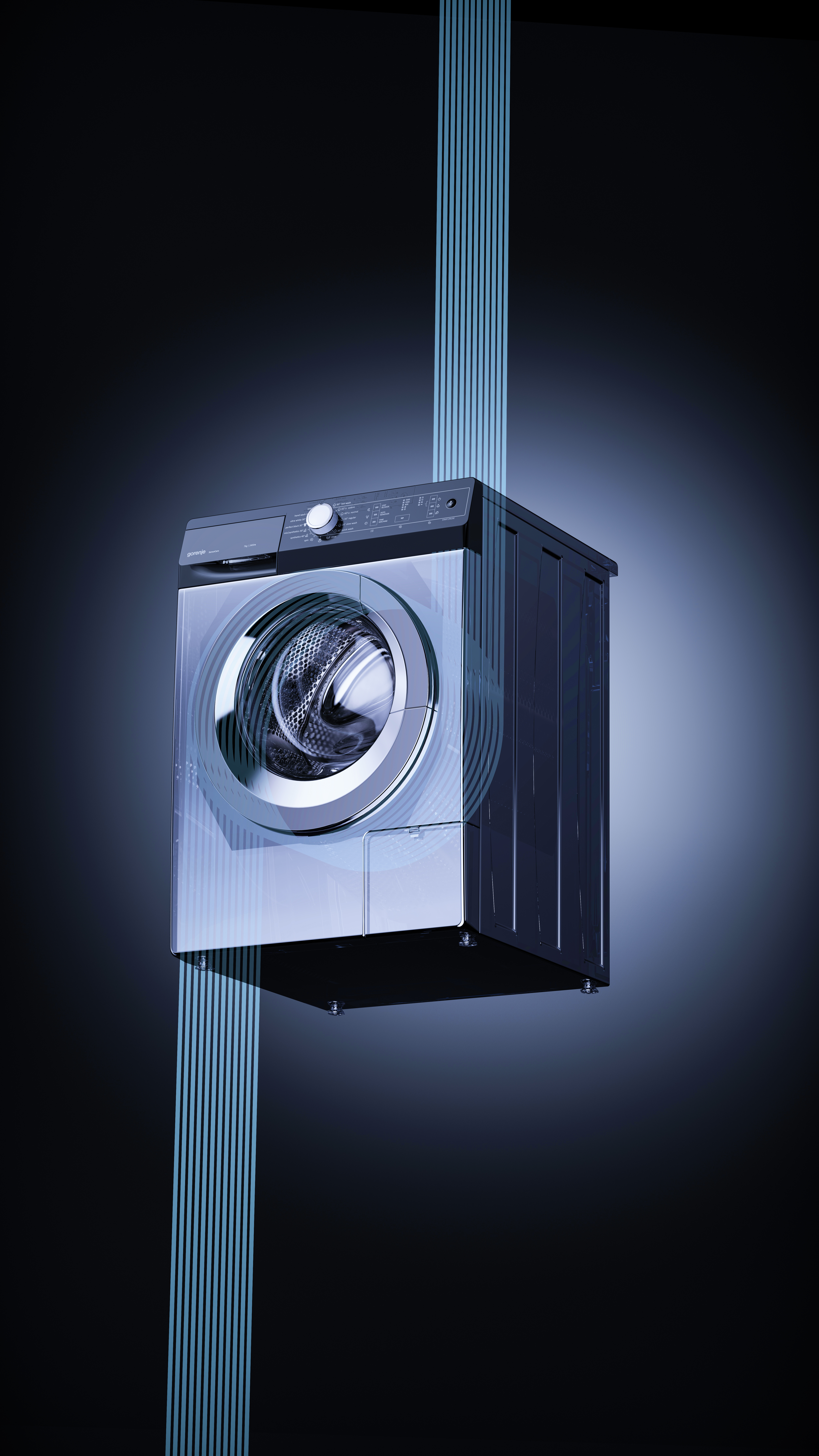 Washing machine，Render，household electrical appliances，