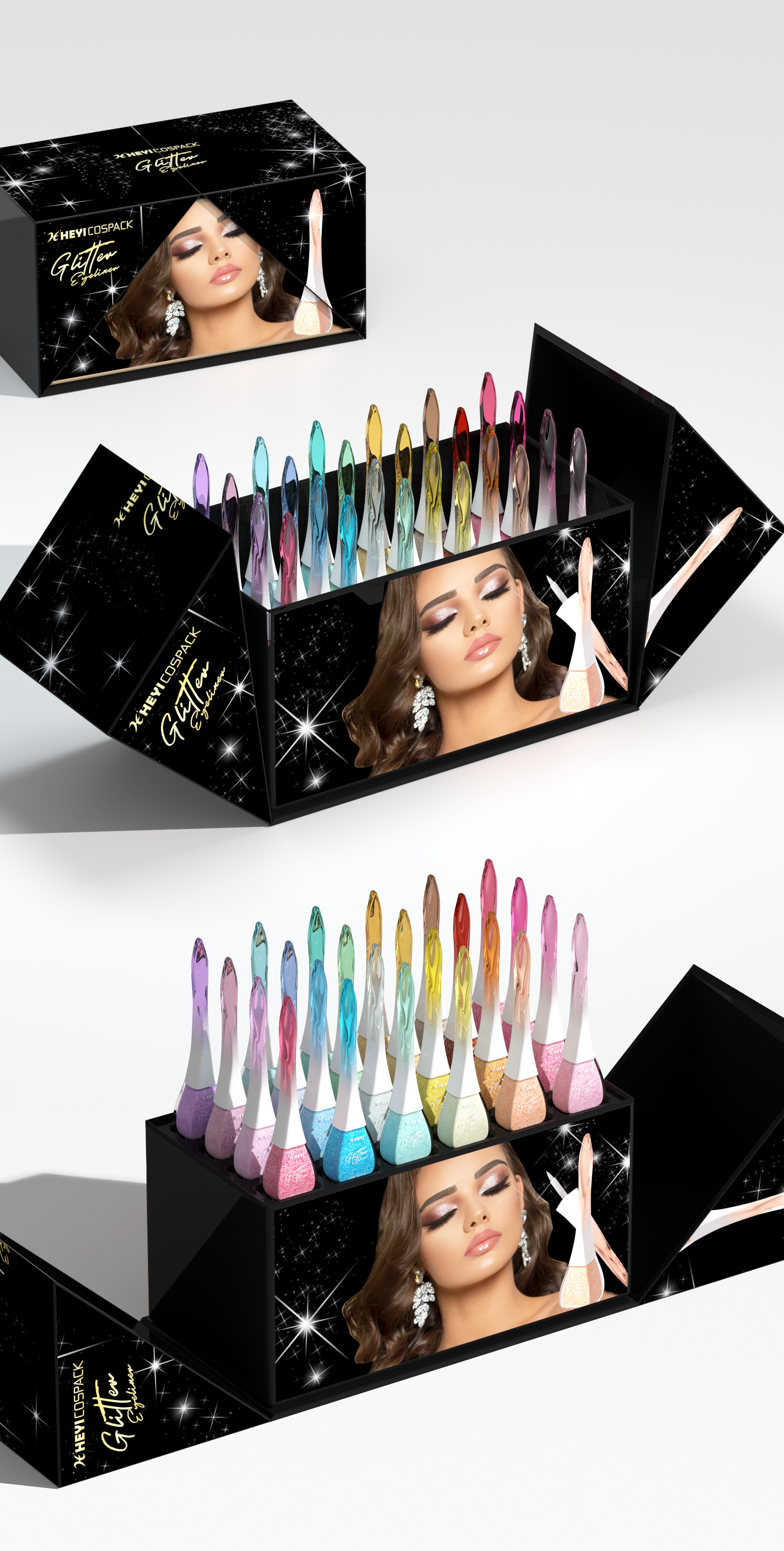 Cosmetics，Make-up，Liquid Eyeliner，Liquid eye shadow，Makeup bag material，product design，Beauty makeup，