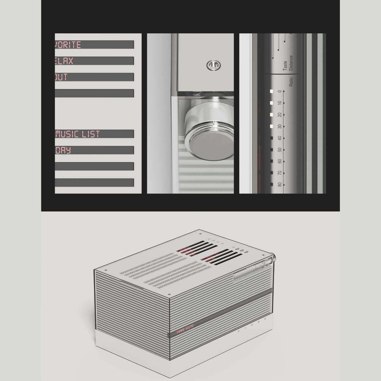 speaker，Appearance design，product design，classical，streamline，exquisite，