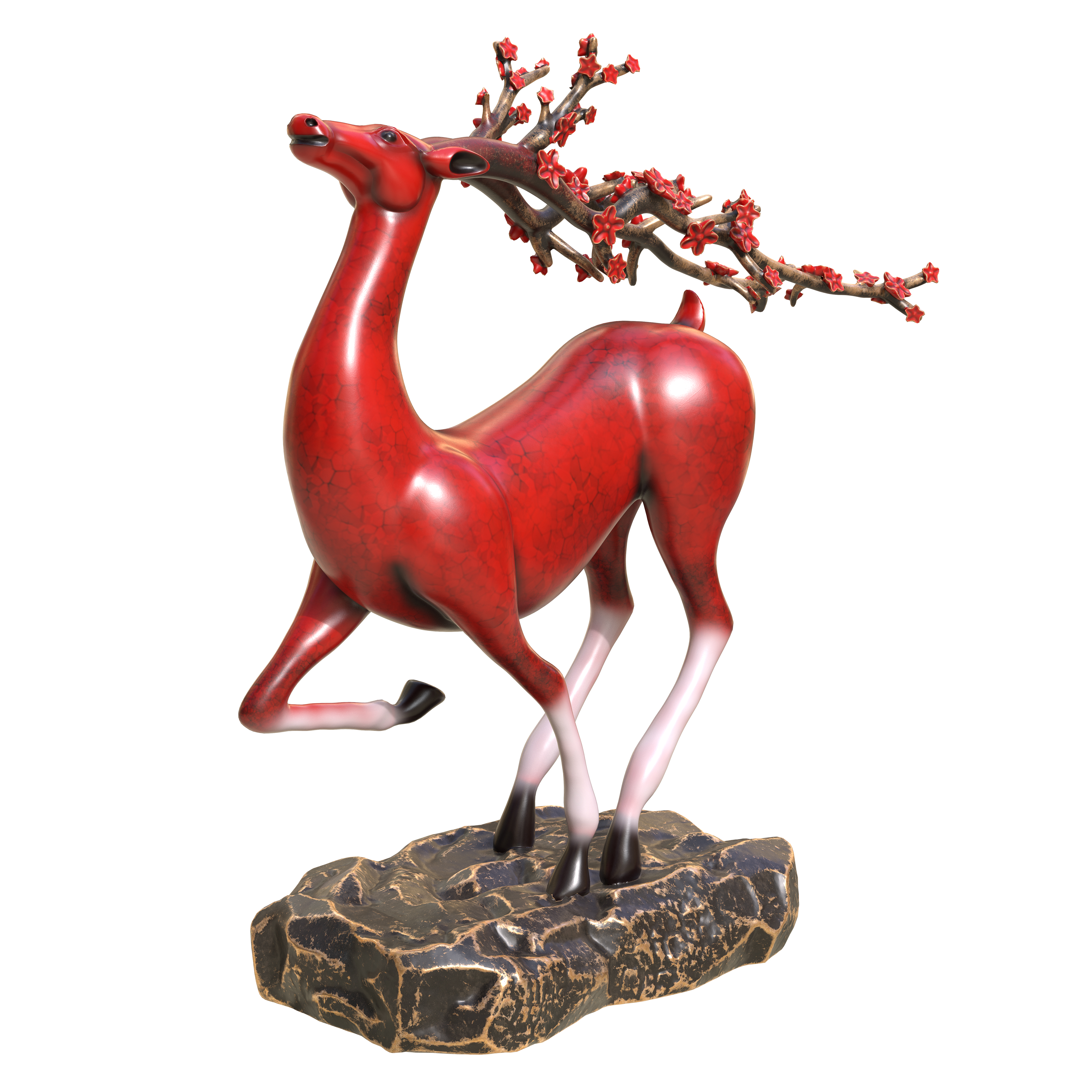 Sika deer，Arts and Crafts，ornament，product design，originality，Modeling rendering animation，furniture，Sculpture，