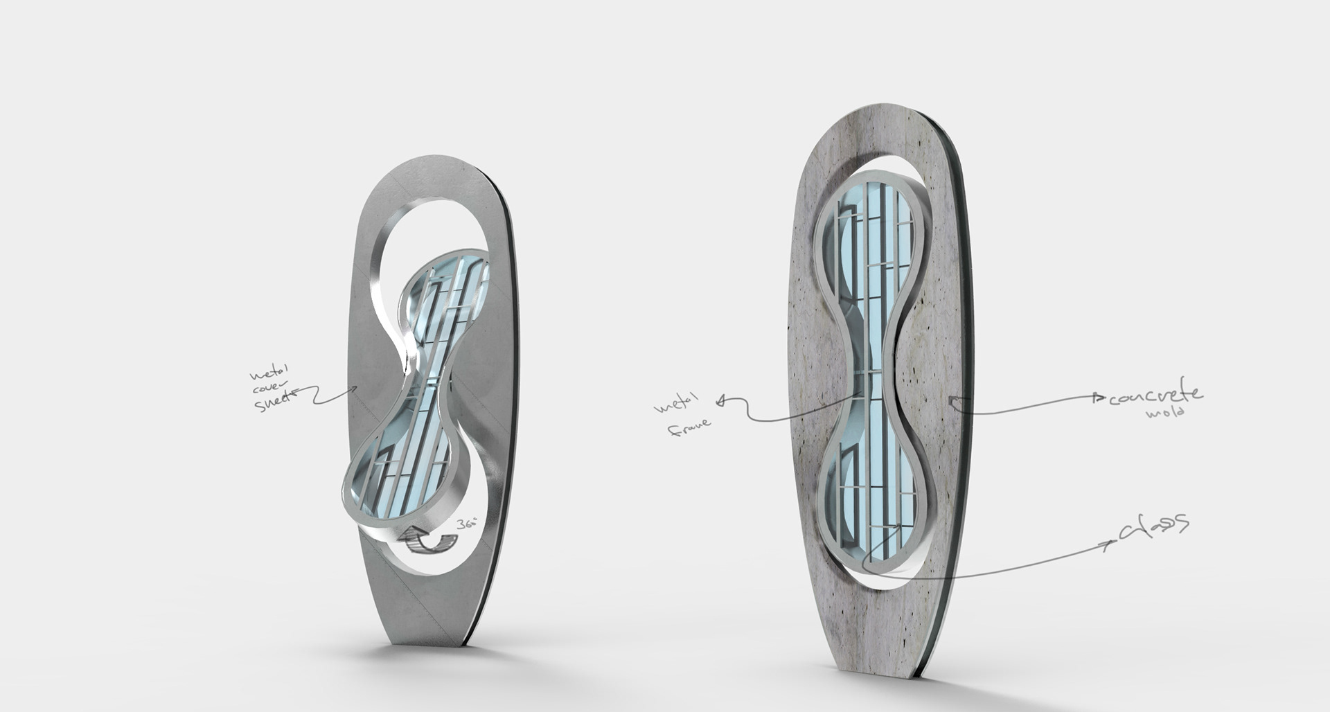 Daniel Pearlman，Hourglass monument，Architectural design，Environmental sculpture design，Hourglass Monument，