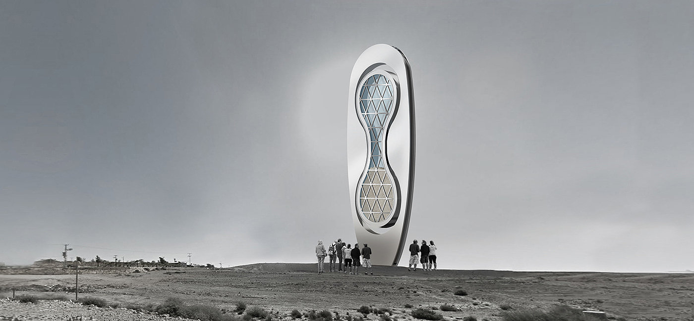 Daniel Pearlman，沙漏纪念碑，建筑设计，环境雕塑设计，Hourglass Monument，