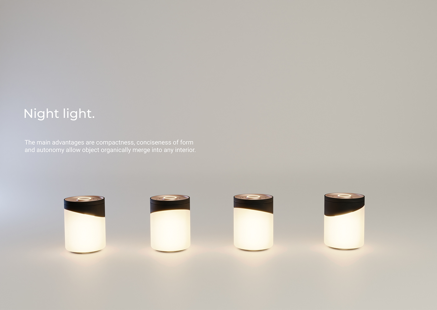 Anastasia Stepukhova，Lamp Series "One"，product design，Minimalist design ，multi-function，