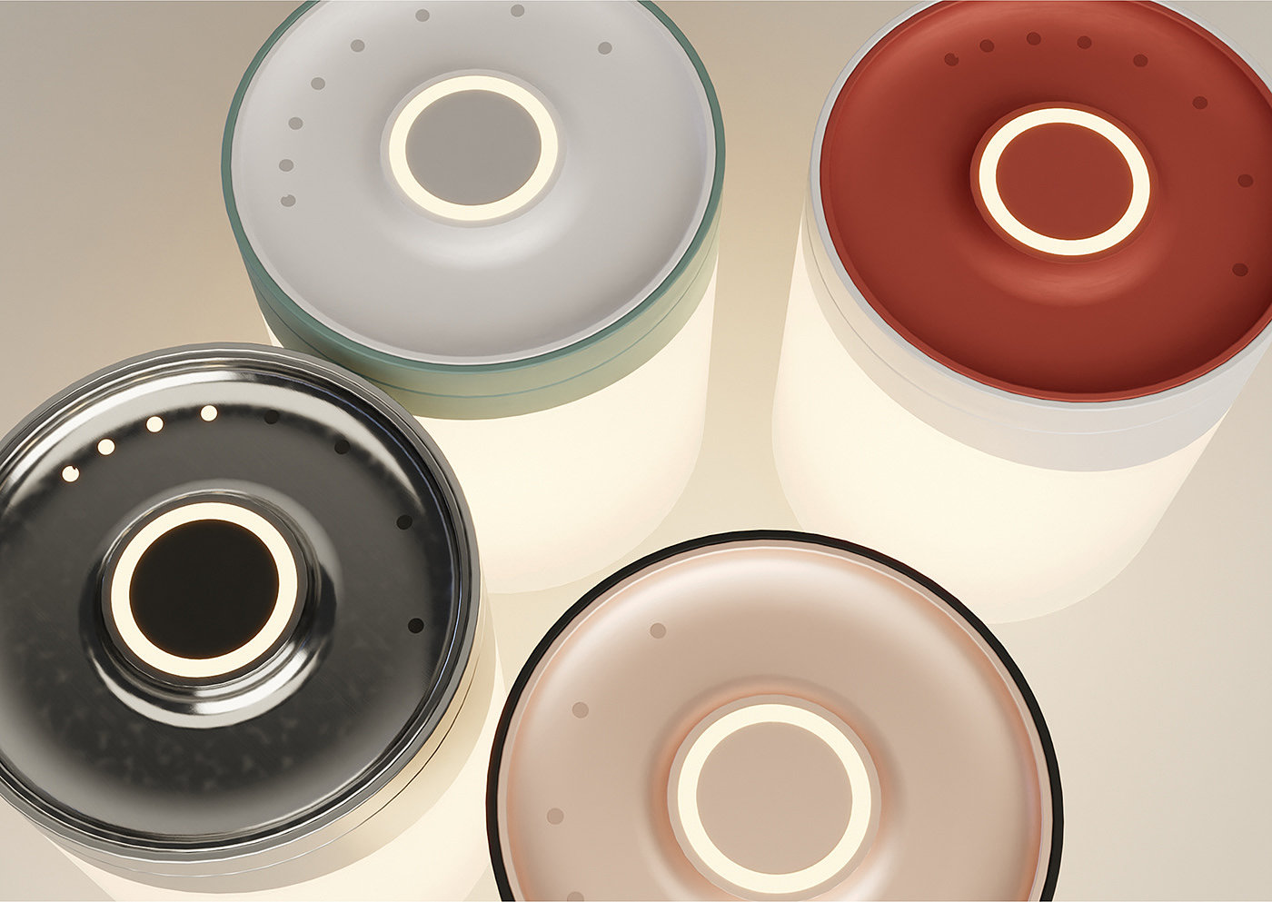 Anastasia Stepukhova，Lamp Series "One"，product design，Minimalist design ，multi-function，