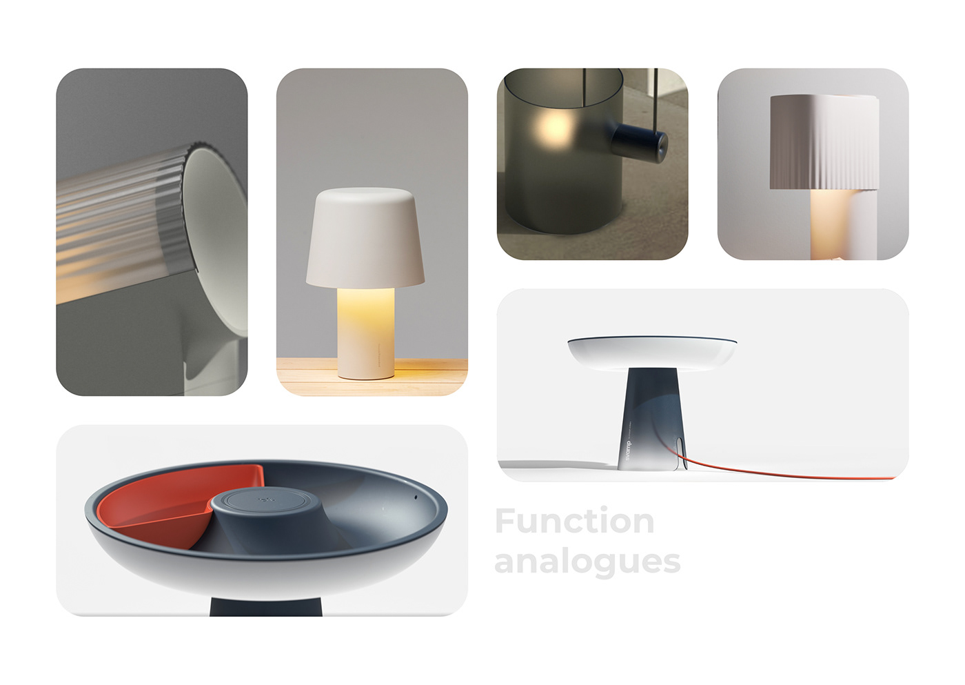 Anastasia Stepukhova，Lamp Series "One"，product design，Minimalist design ，multi-function，