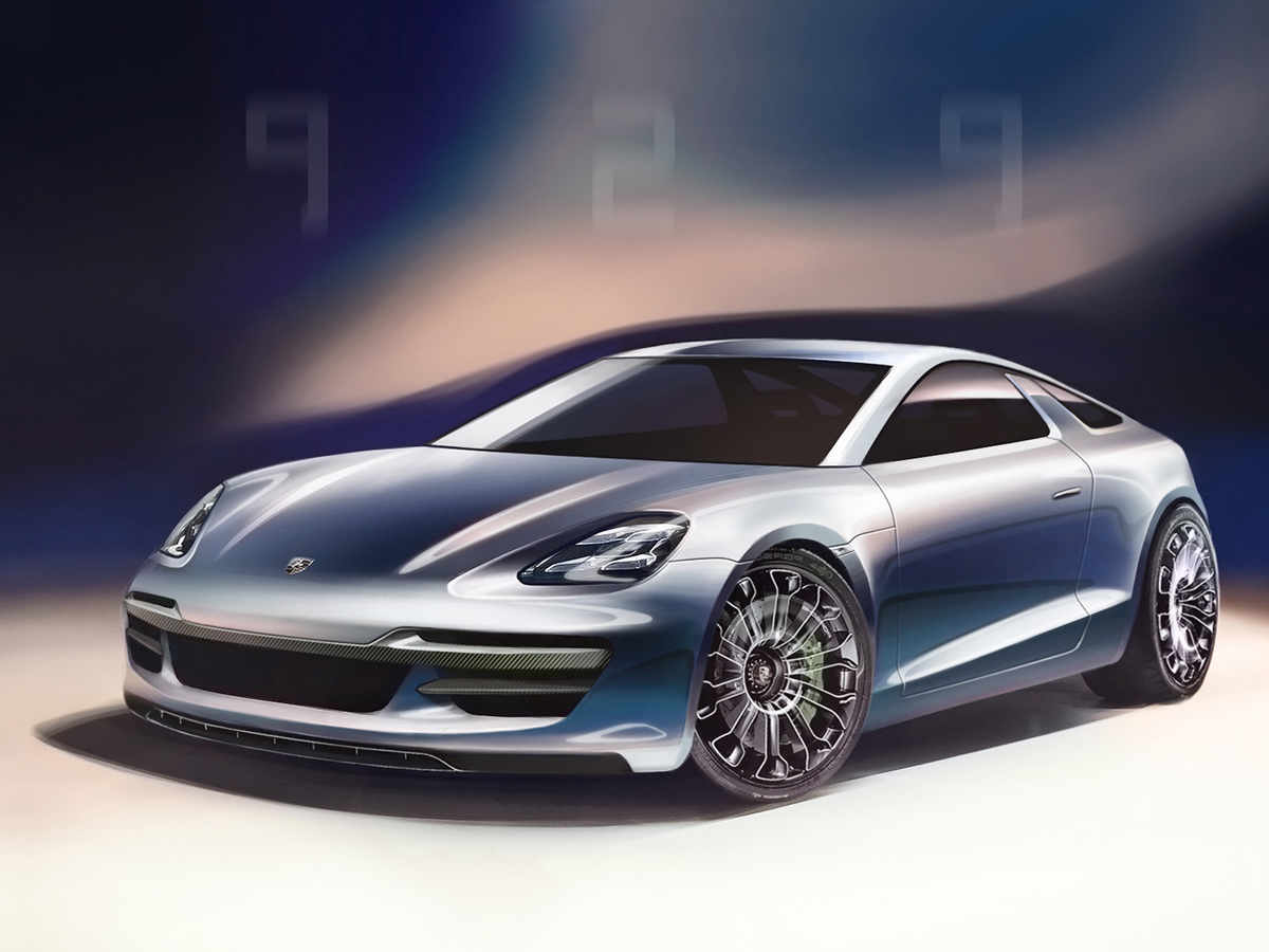 有着v8引擎的gt跑车porsche929