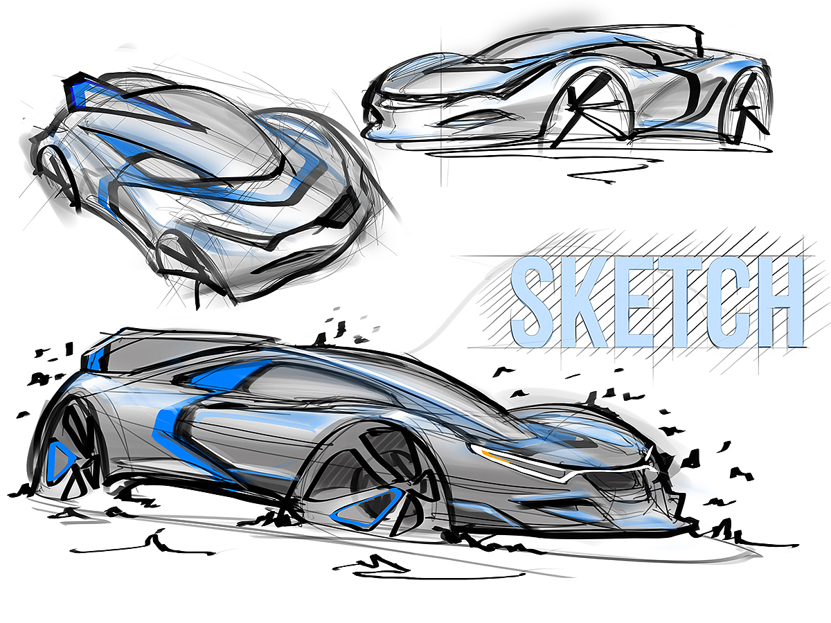 industrial design，vehicle，Hand drawn，