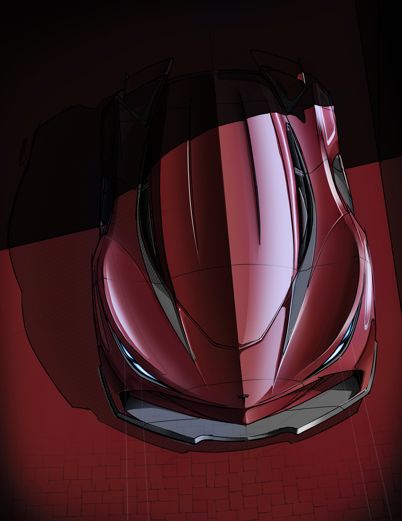 industrial design，vehicle，Hand drawn，