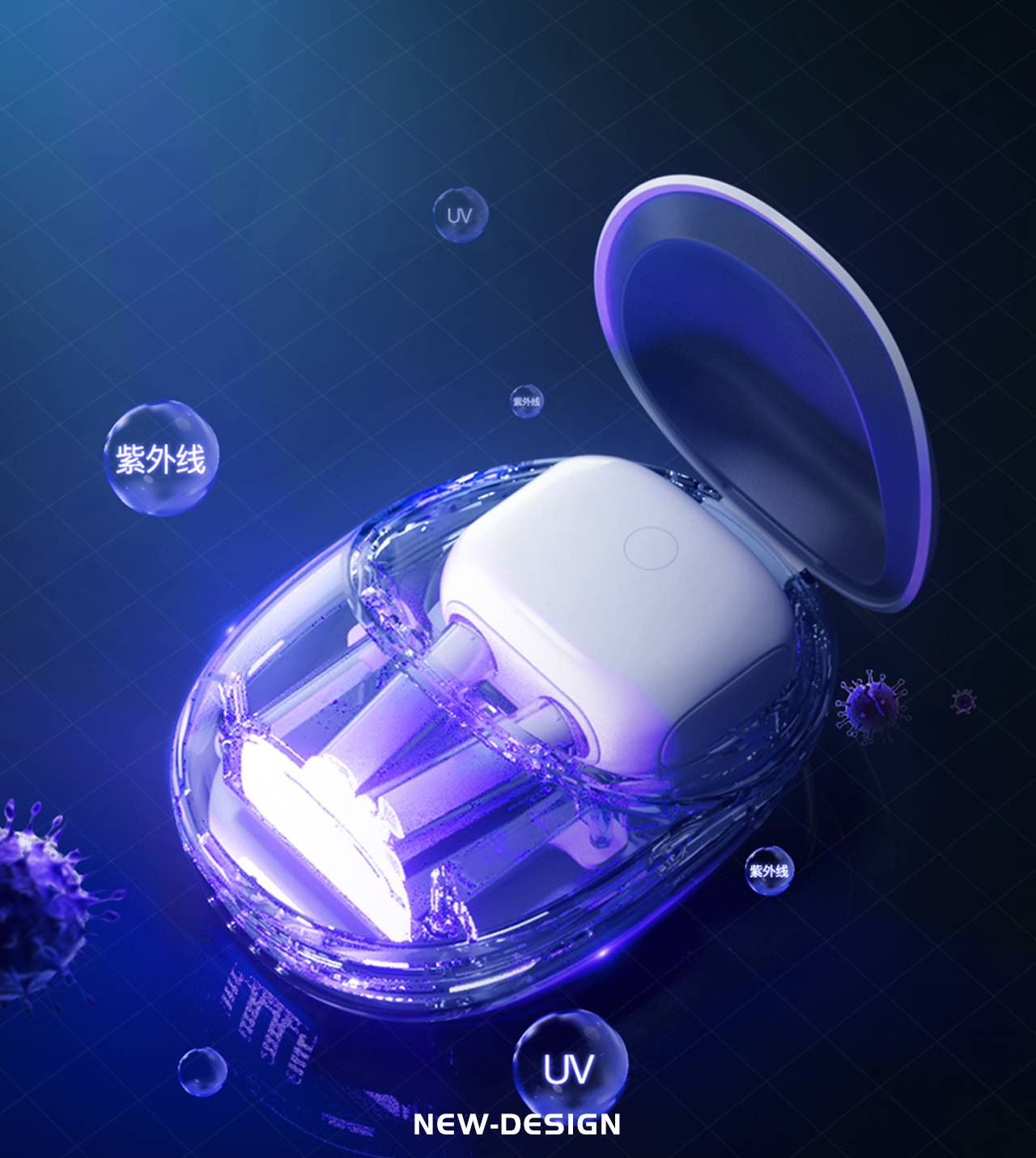 Wearable，Ultraviolet disinfection，Rhinitis，capsule compartment，NEW-DESIGN，