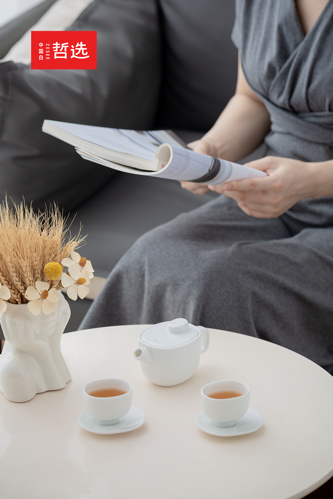 ceramics，tea set，Morandi，gift，Cultural creation，