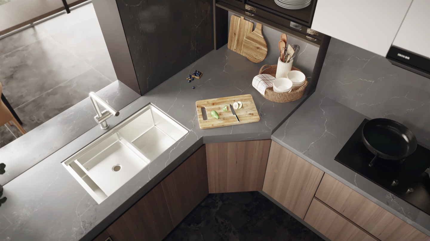 Home Furnishing，cupboard，Craft sheet，three-dimensional animation，product，Zhibang Home，