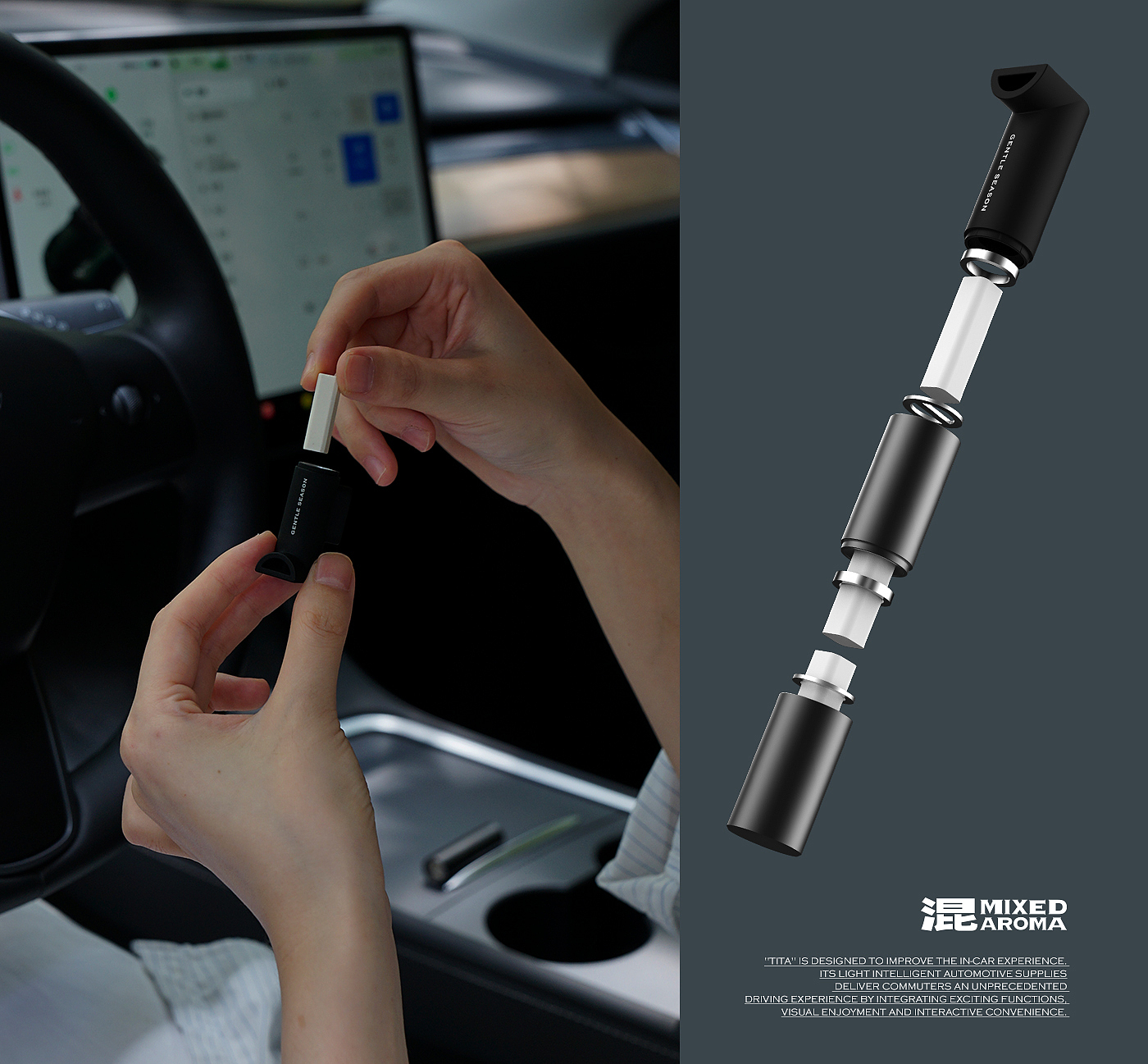 Tesla, tita, car products, fragrance，