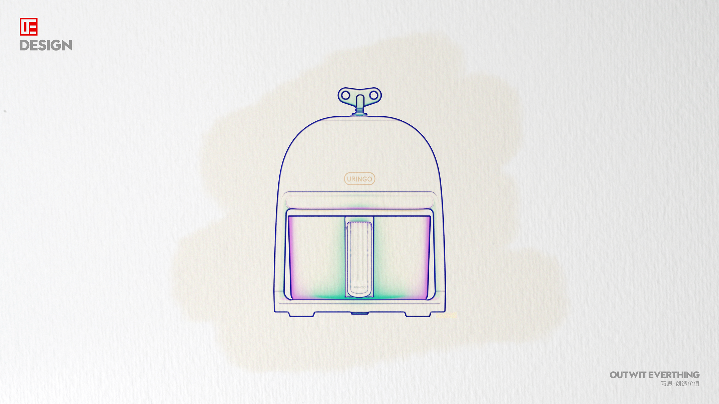 Air fryer，Household appliances，Macro wing design，product design，Exquisite，Vintage air fryer，Fryer，