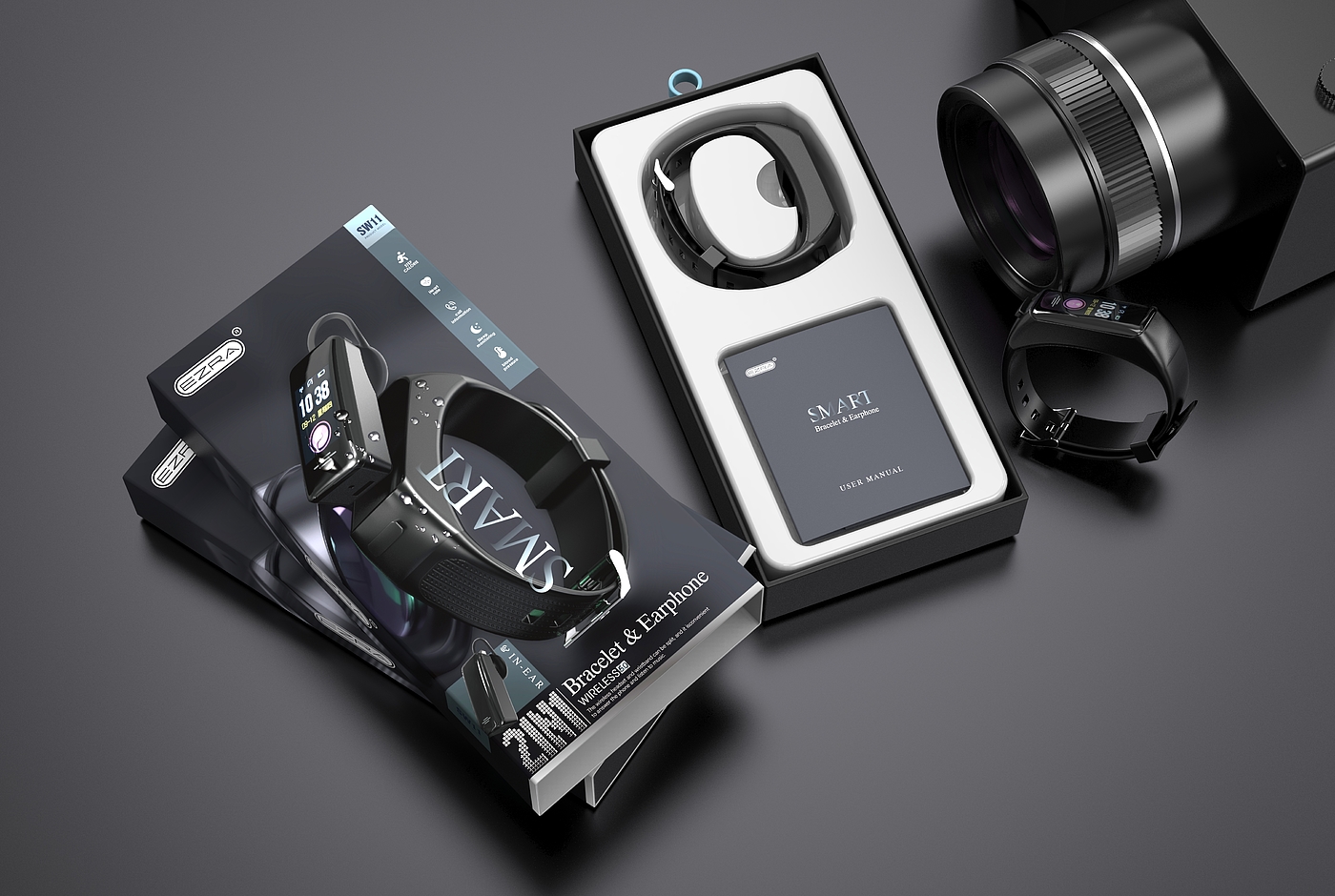 Intelligent Watch，packing design，Brand design，3C digital，Consumer electronics，Digital Packaging Design，Packaging image planning，Product packaging，