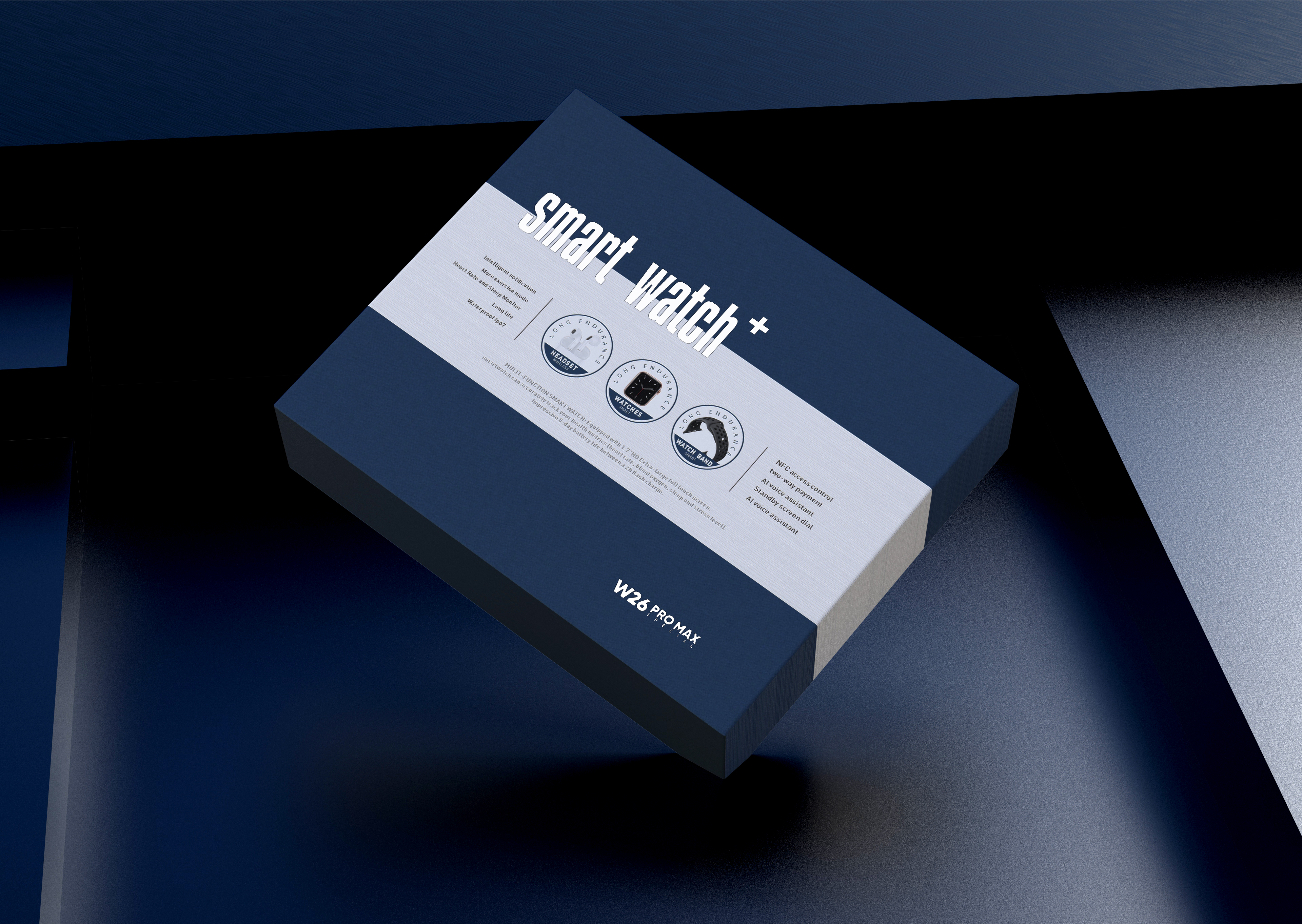 Intelligent Watch，packing design，Brand design，3C digital，Consumer electronics，Digital Packaging Design，Packaging image planning，Product packaging，