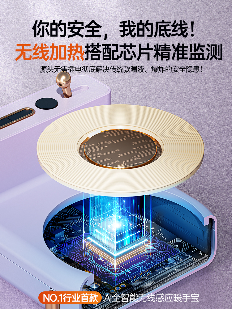 Warm water bag, warm coaster, wireless charging，