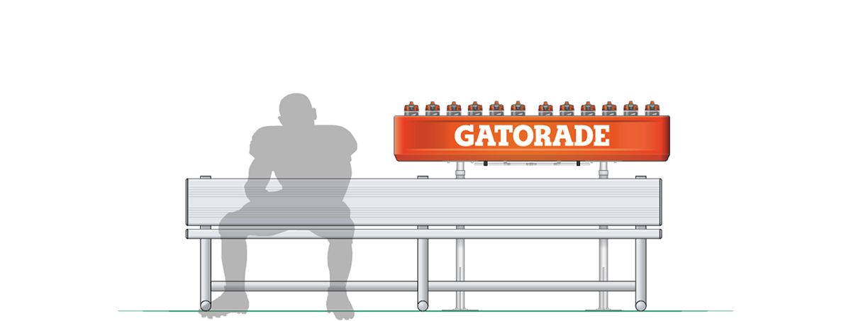 advertisement，product design，Gatorade Bottle，bucket，