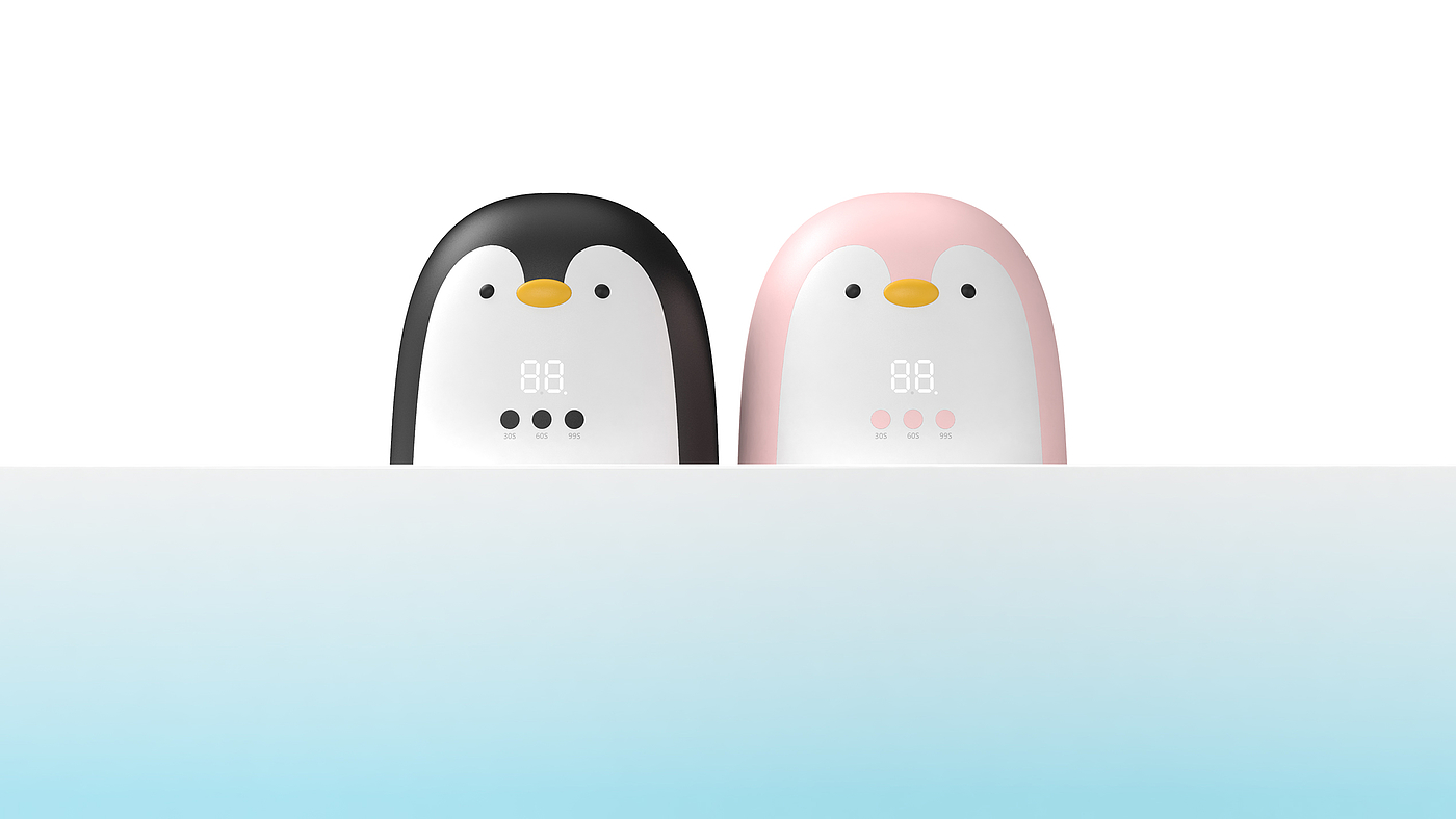 Nail lamp，penguin，Mini，lovely，household，