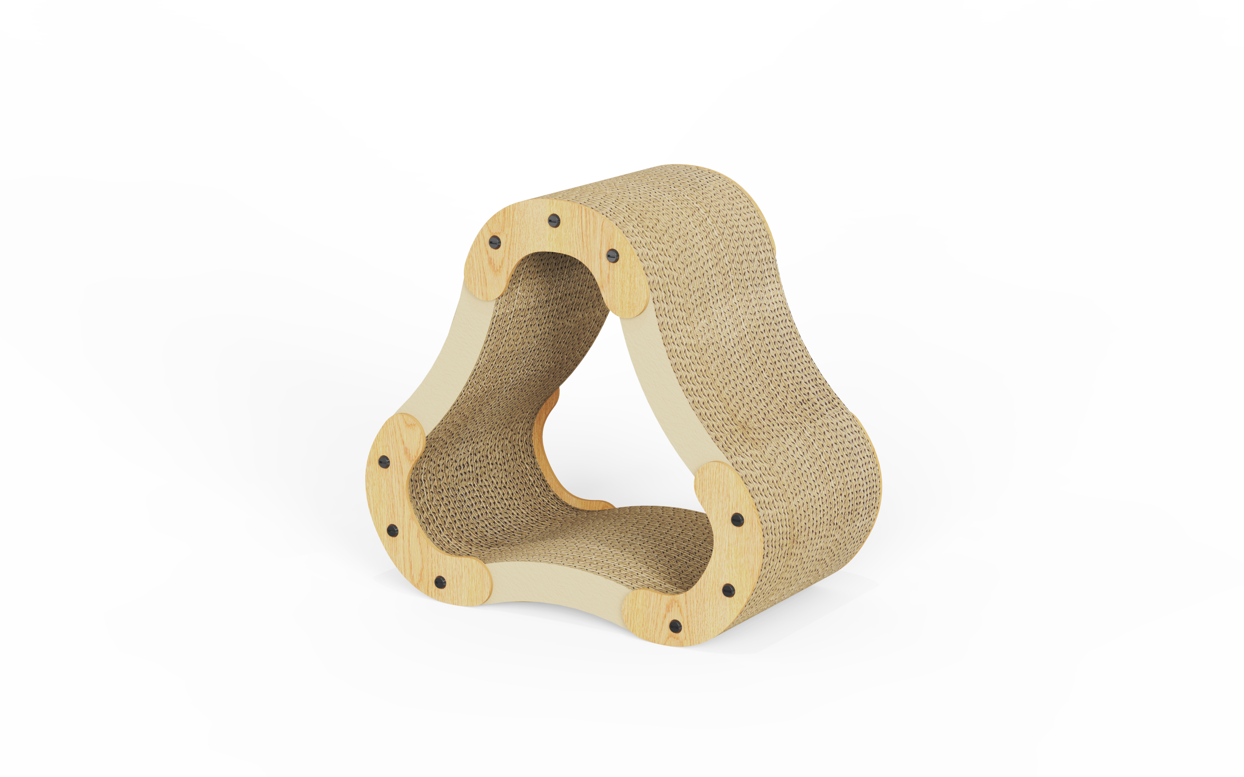 Cat grab board, geometric figure, simple, pictogram，