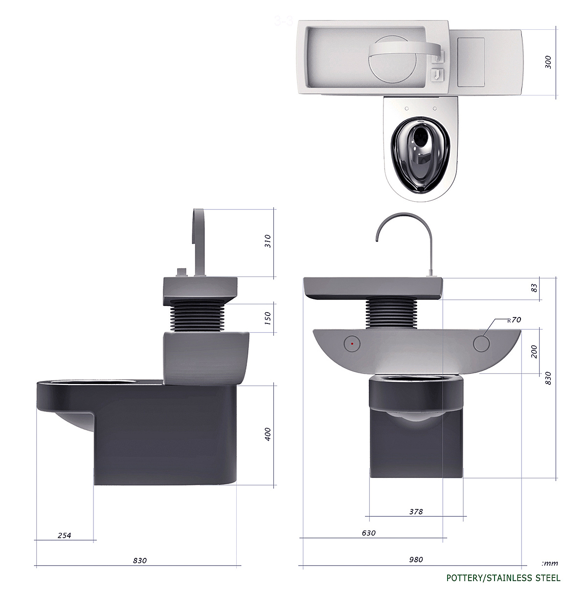 industrial design，Bathroom design，Eco，closestool，