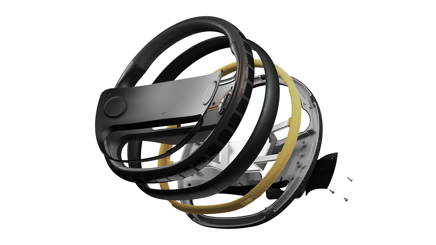 Steering wheel，Automobile design，drive，Cercle，