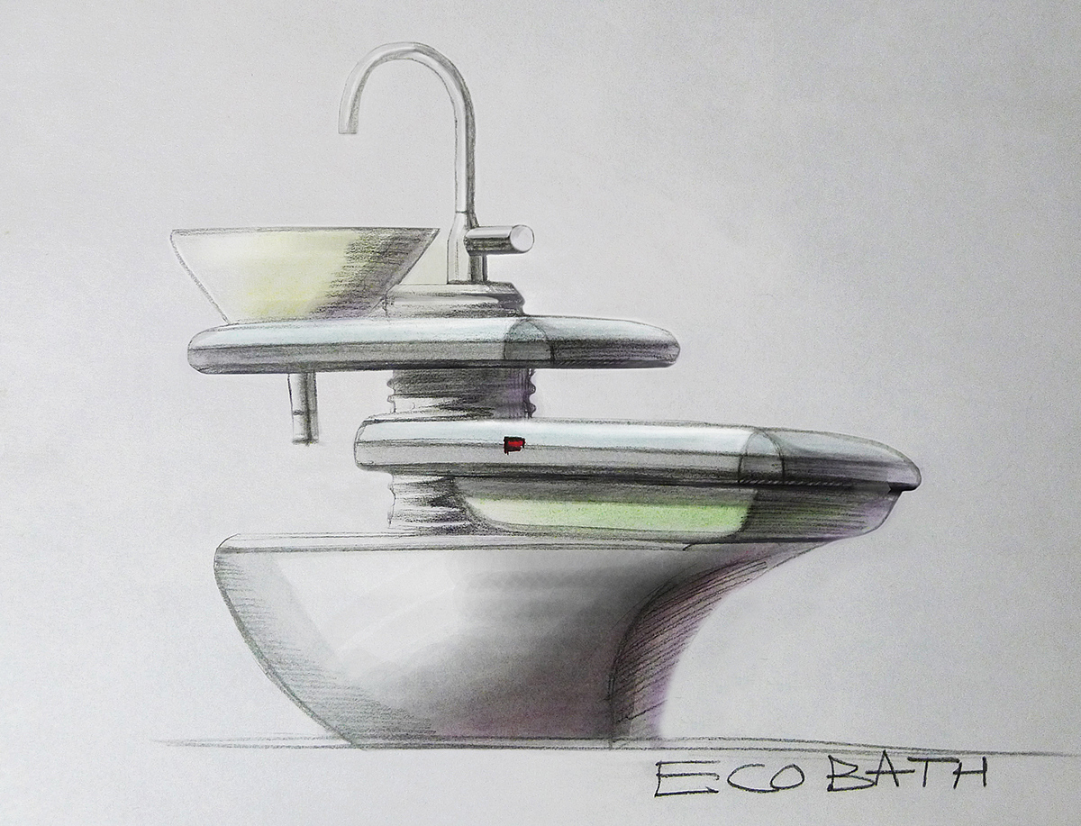 industrial design，Bathroom design，Eco，closestool，