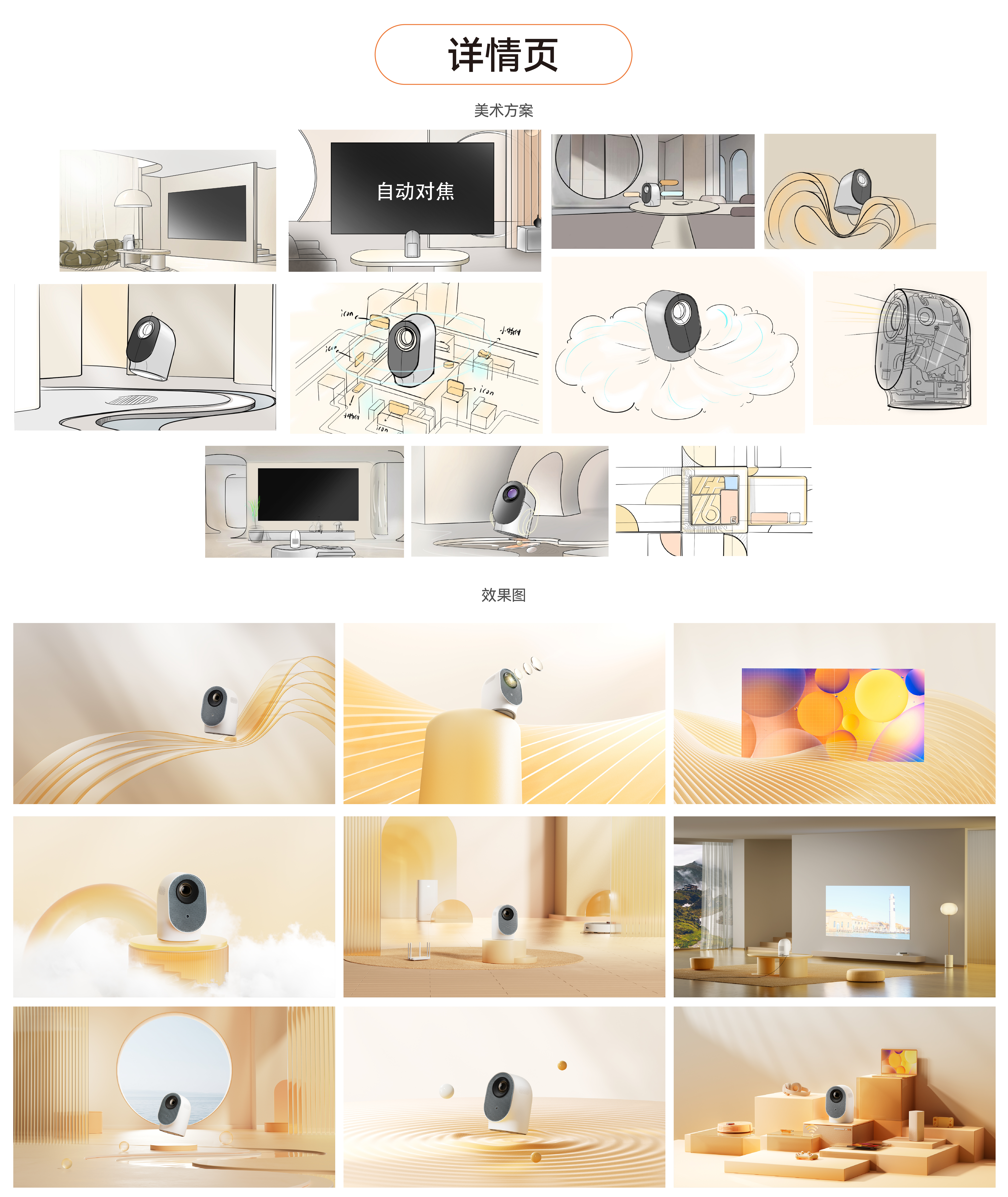 Projector，CG advertisement，Product beauty map，Details page renderings，