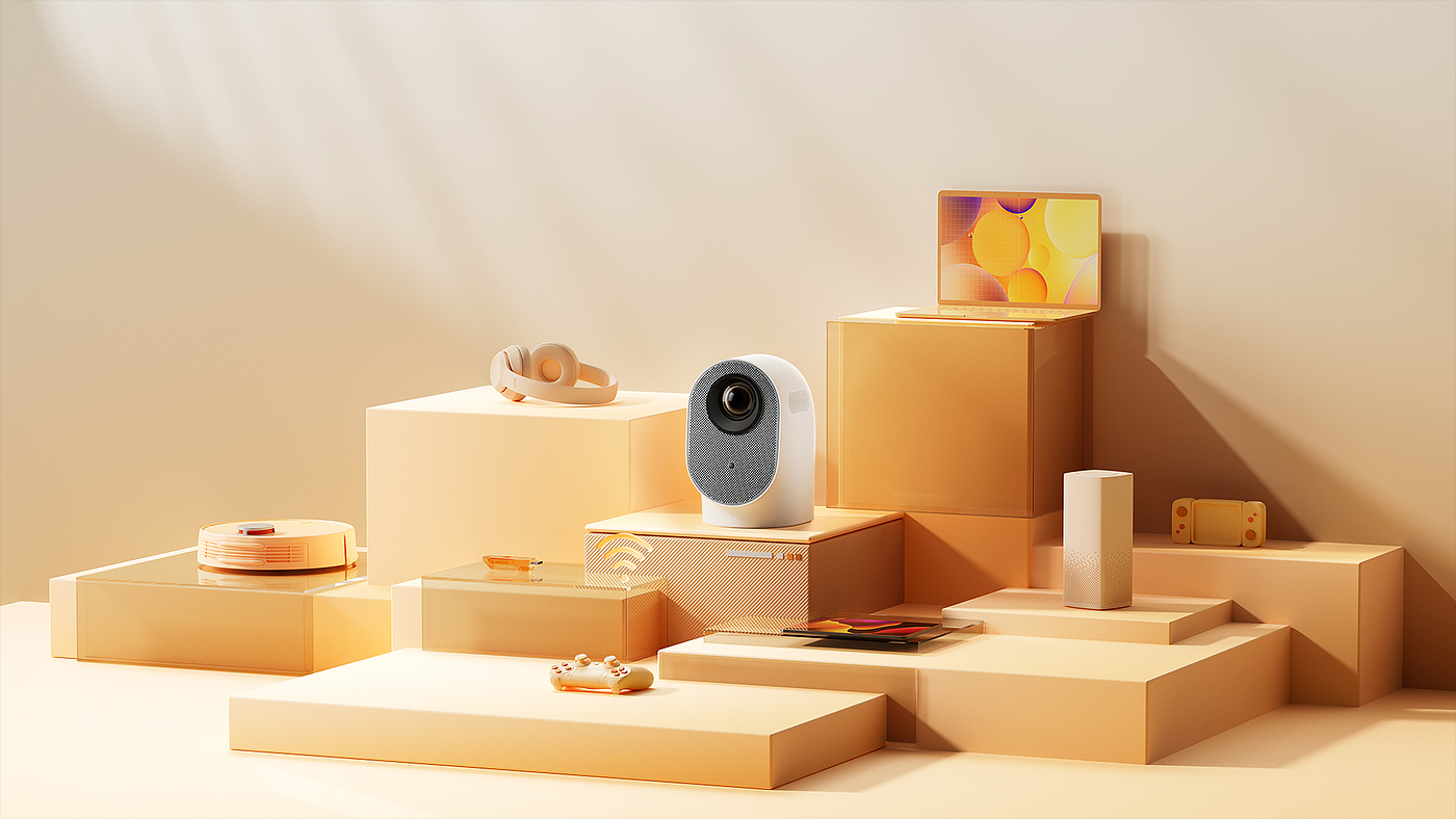Projector，CG advertisement，Product beauty map，Details page renderings，