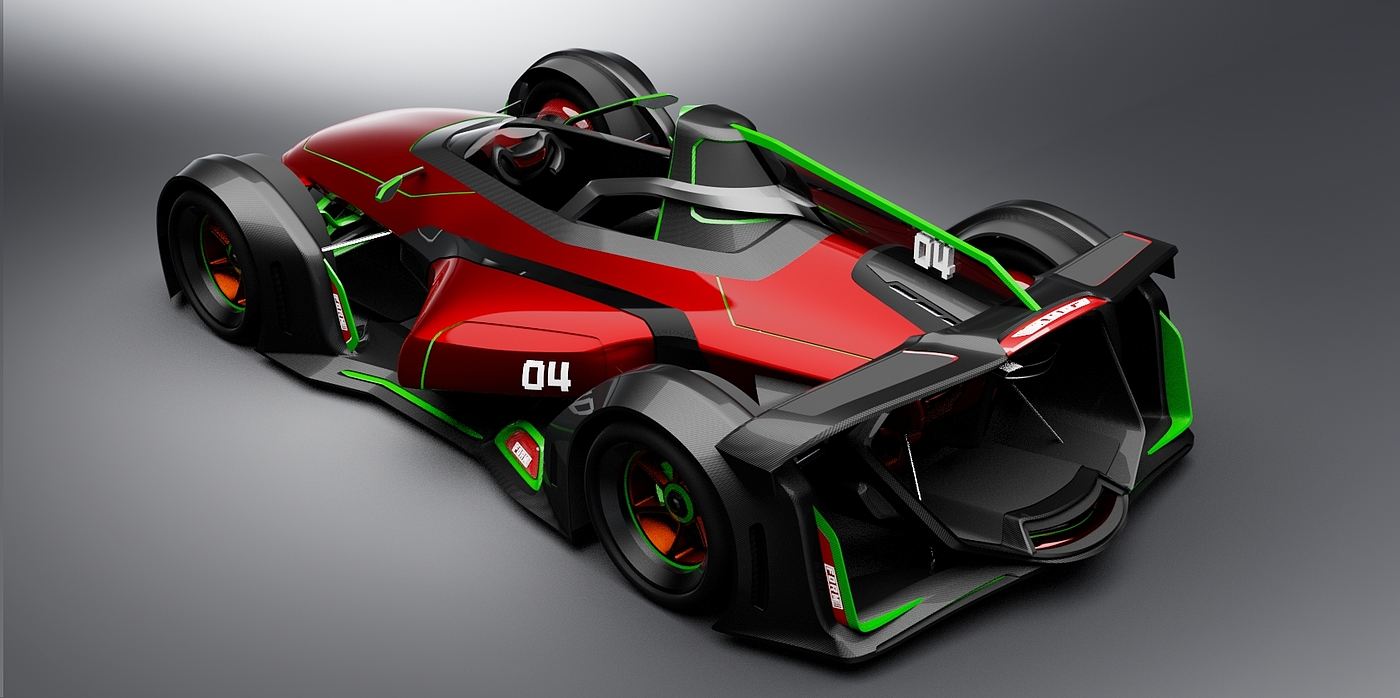 Personal design，racing，automobile，Shape design，