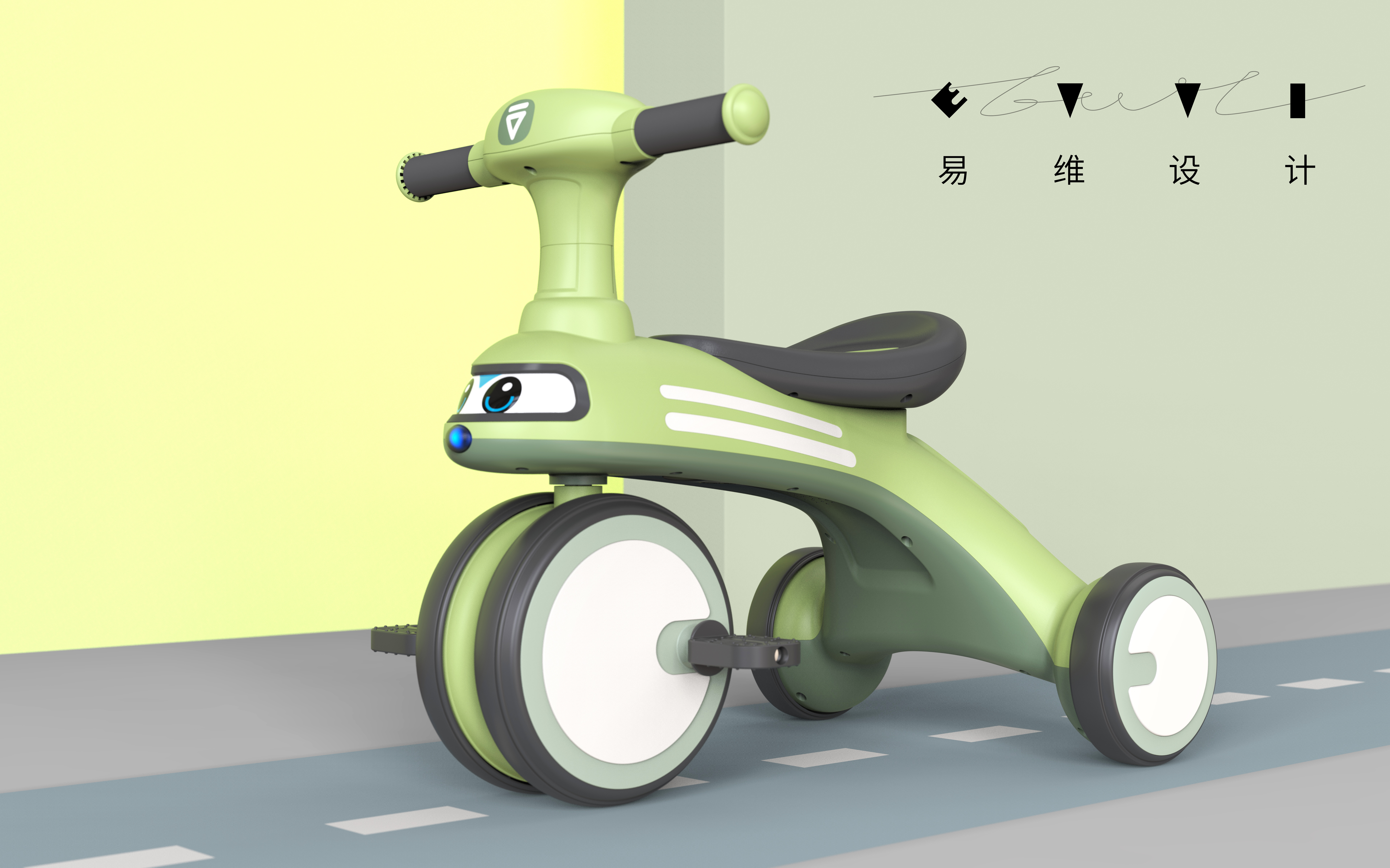Children tricycle，Tricycle，Cartoon，Stroller，