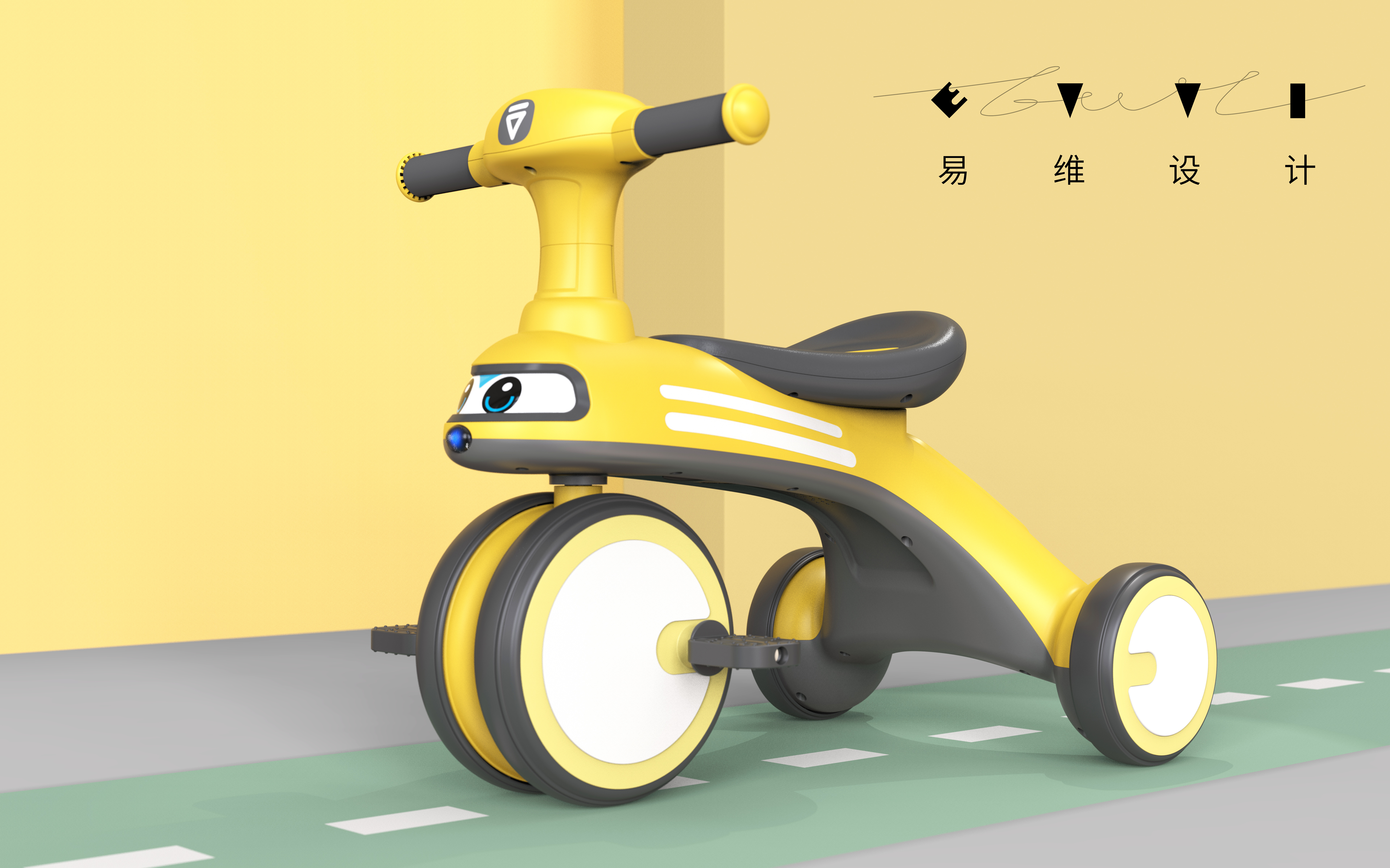 Children tricycle，Tricycle，Cartoon，Stroller，