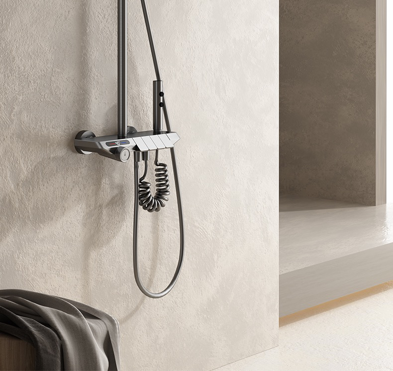 Piano shower，Digital display，four functions，