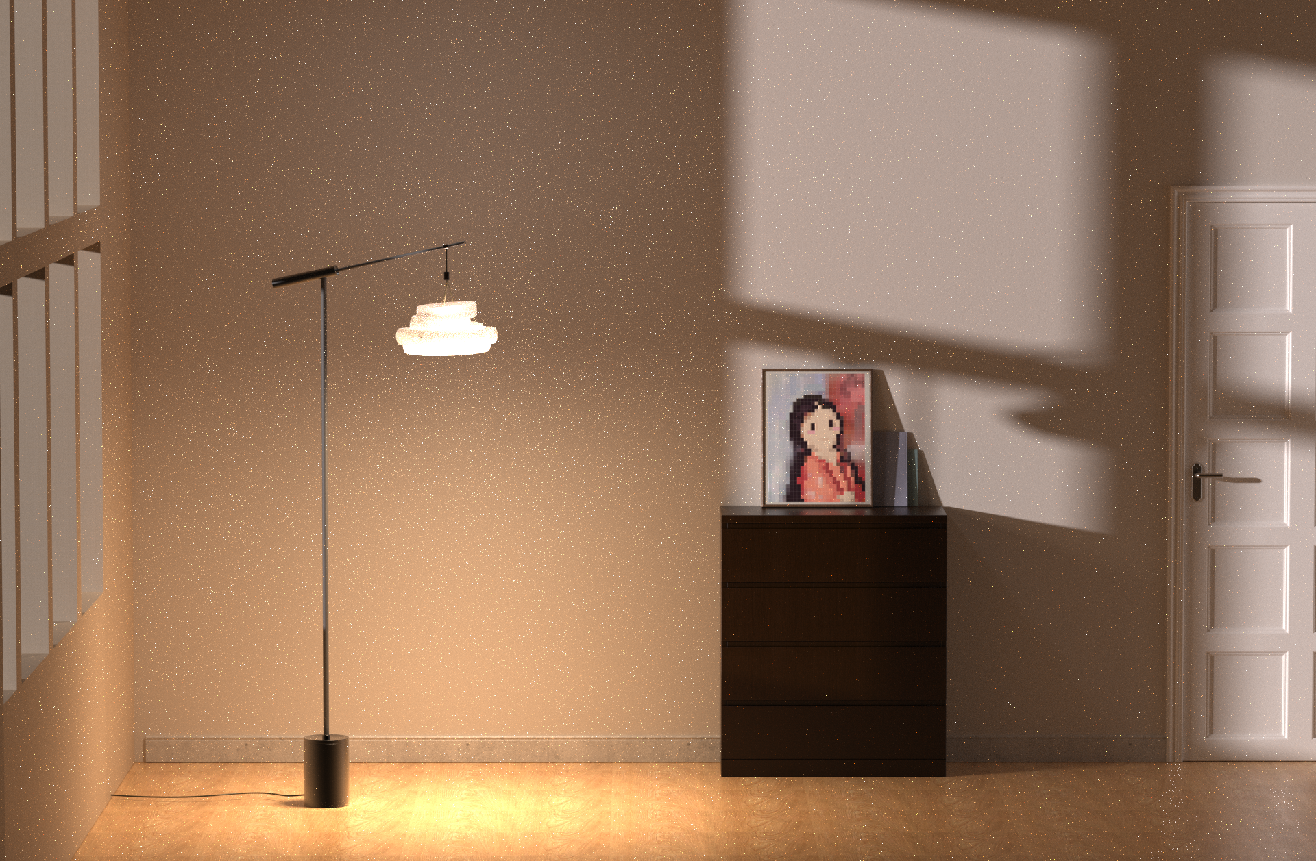 Intelligent lamps, floor lamps, chandeliers，