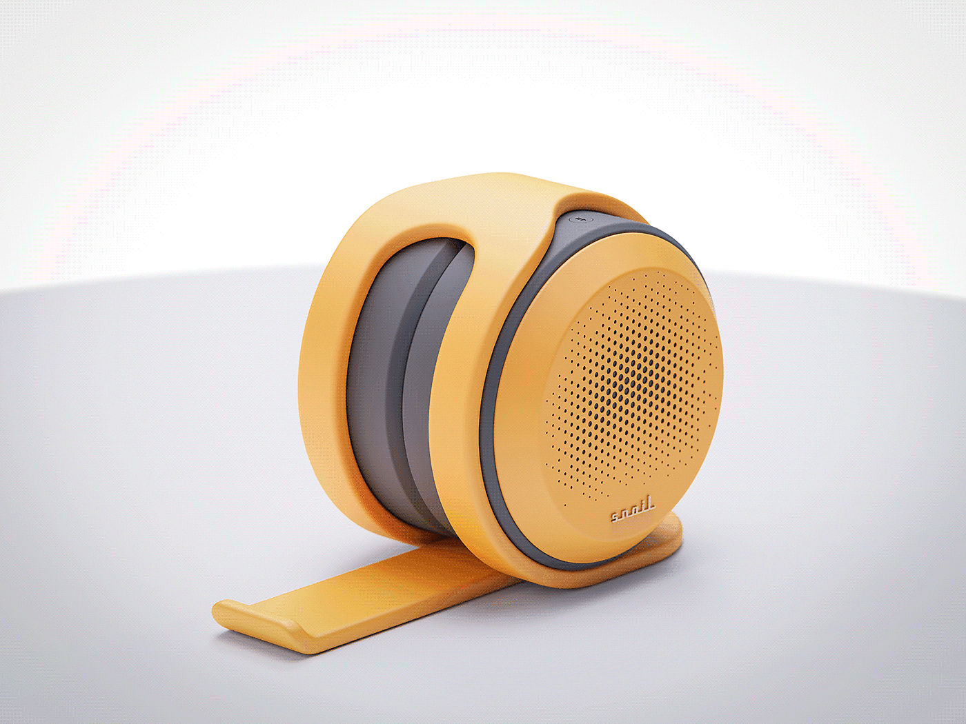 Mobile phone bracket，Bluetooth speaker，product design，exquisite，Appearance design，Snail，